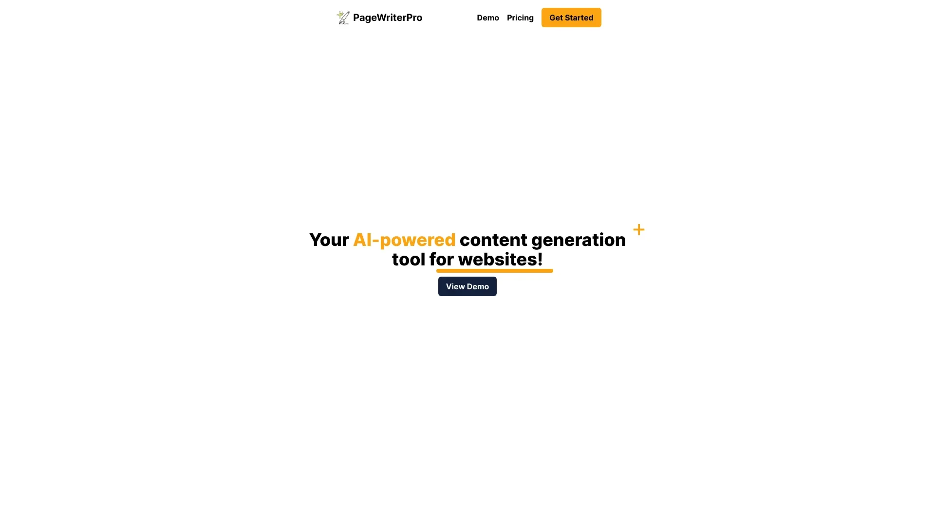 Page Writer Pro website preview