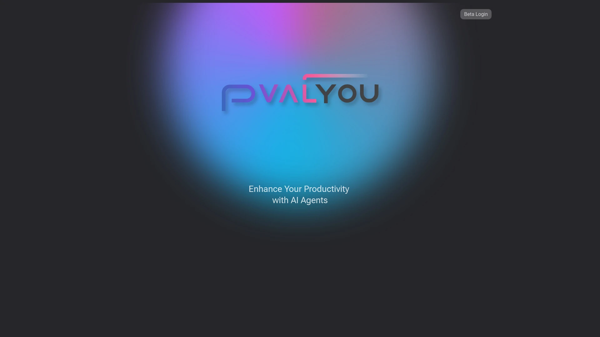 Pvalyou AI Analyst website preview