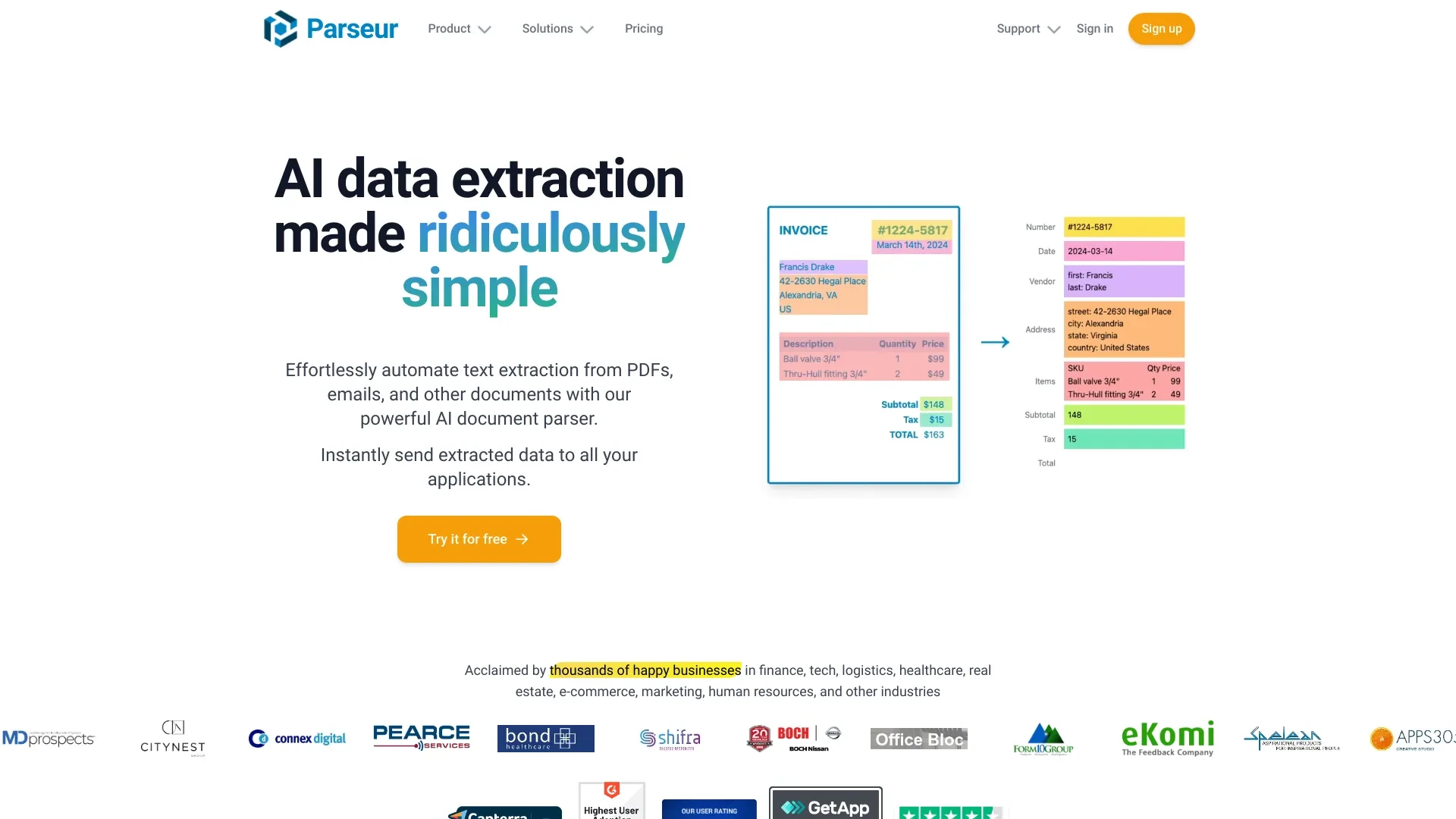 Parseur website preview