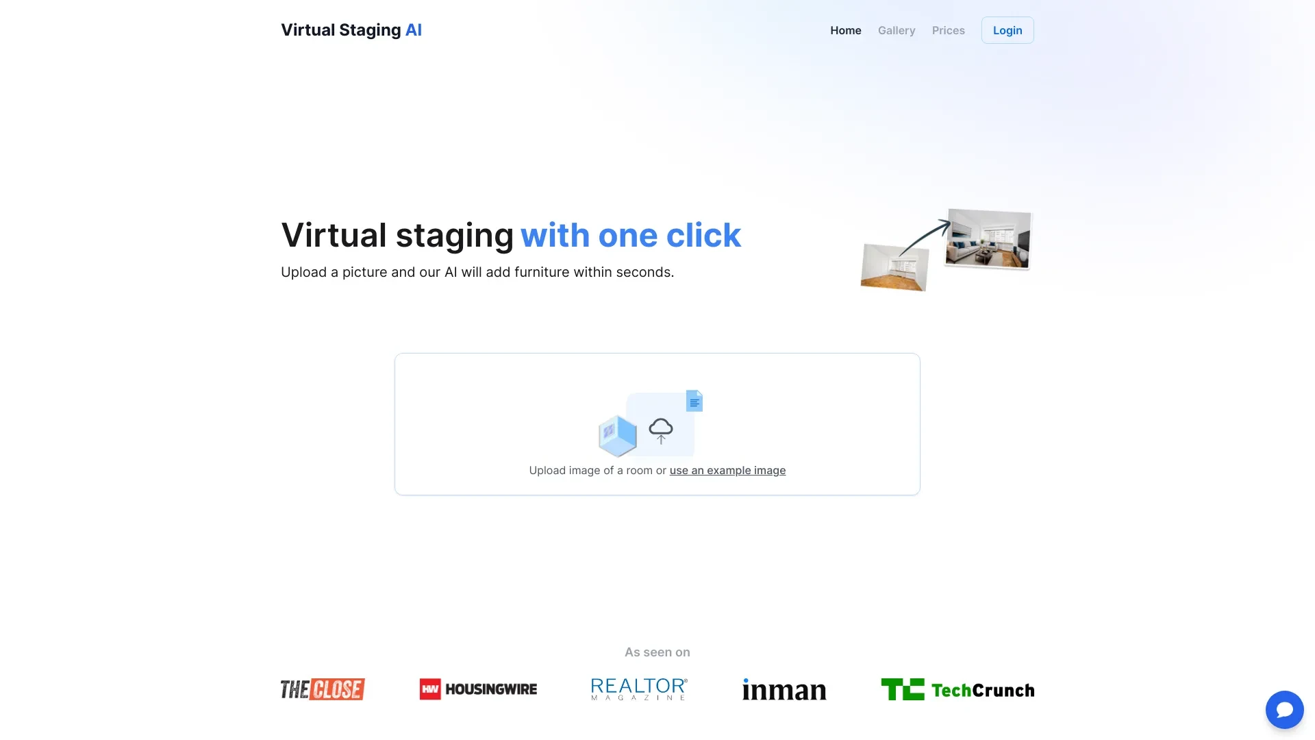 Instant Virtual Staging website preview