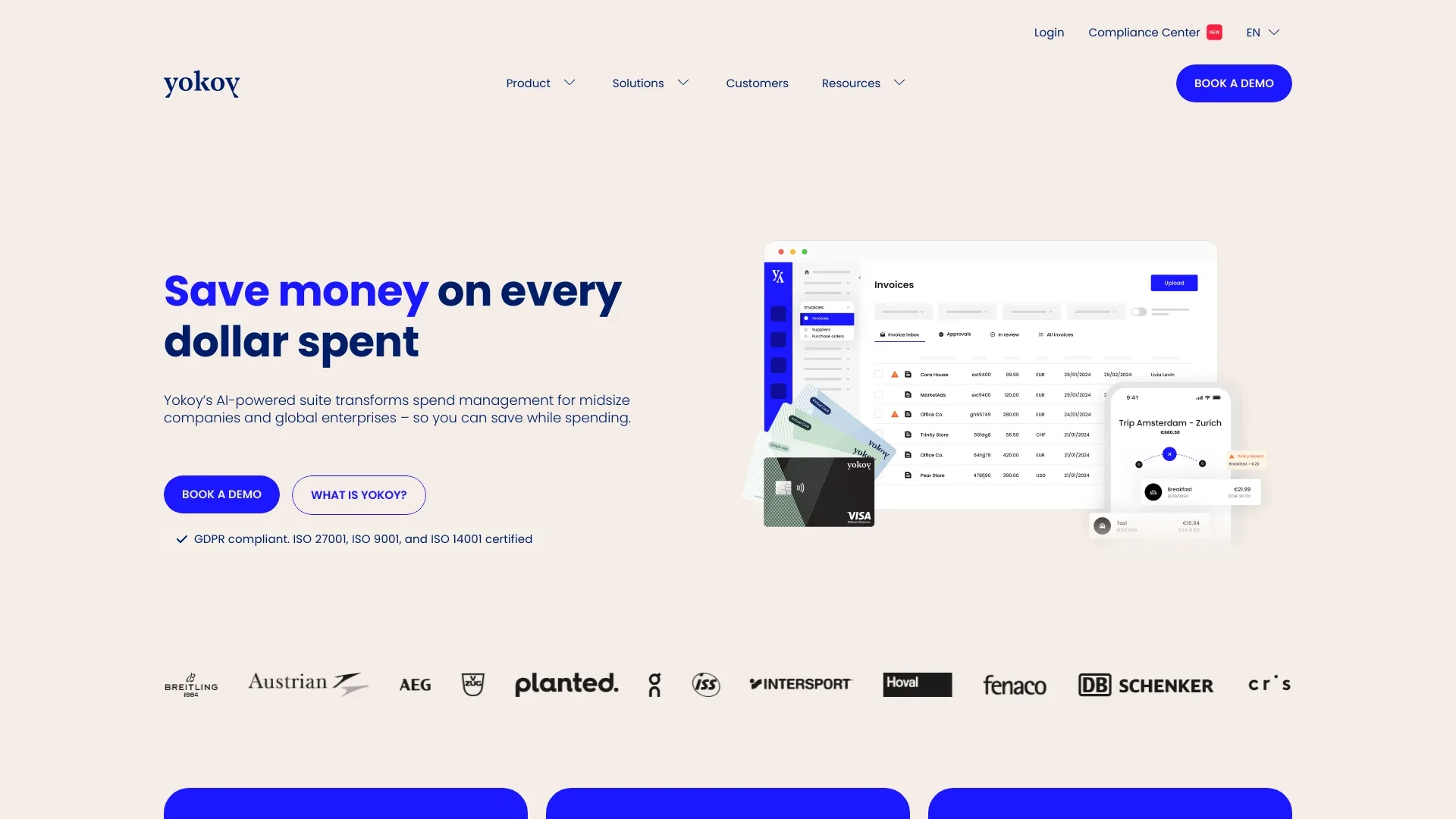 Yokoy - Spend Management Suite website preview