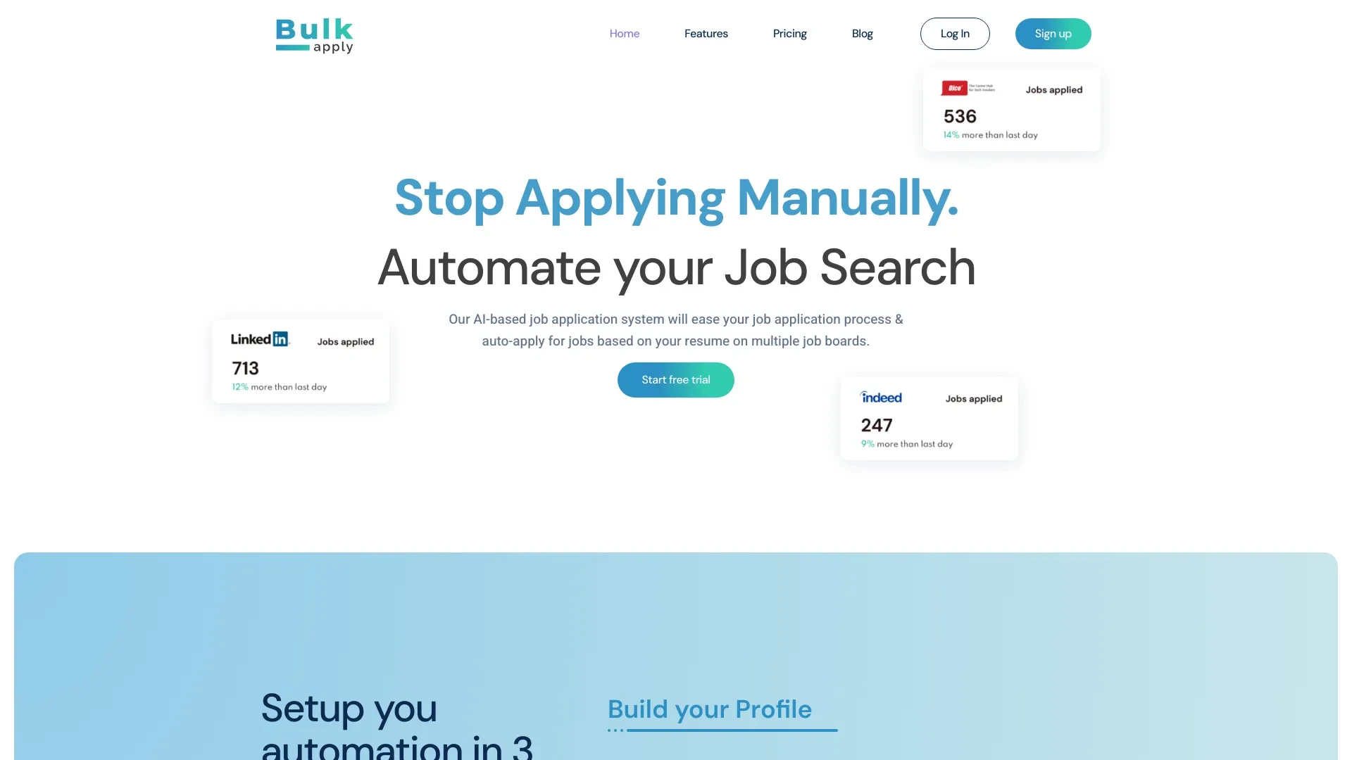 Bulk Apply website preview