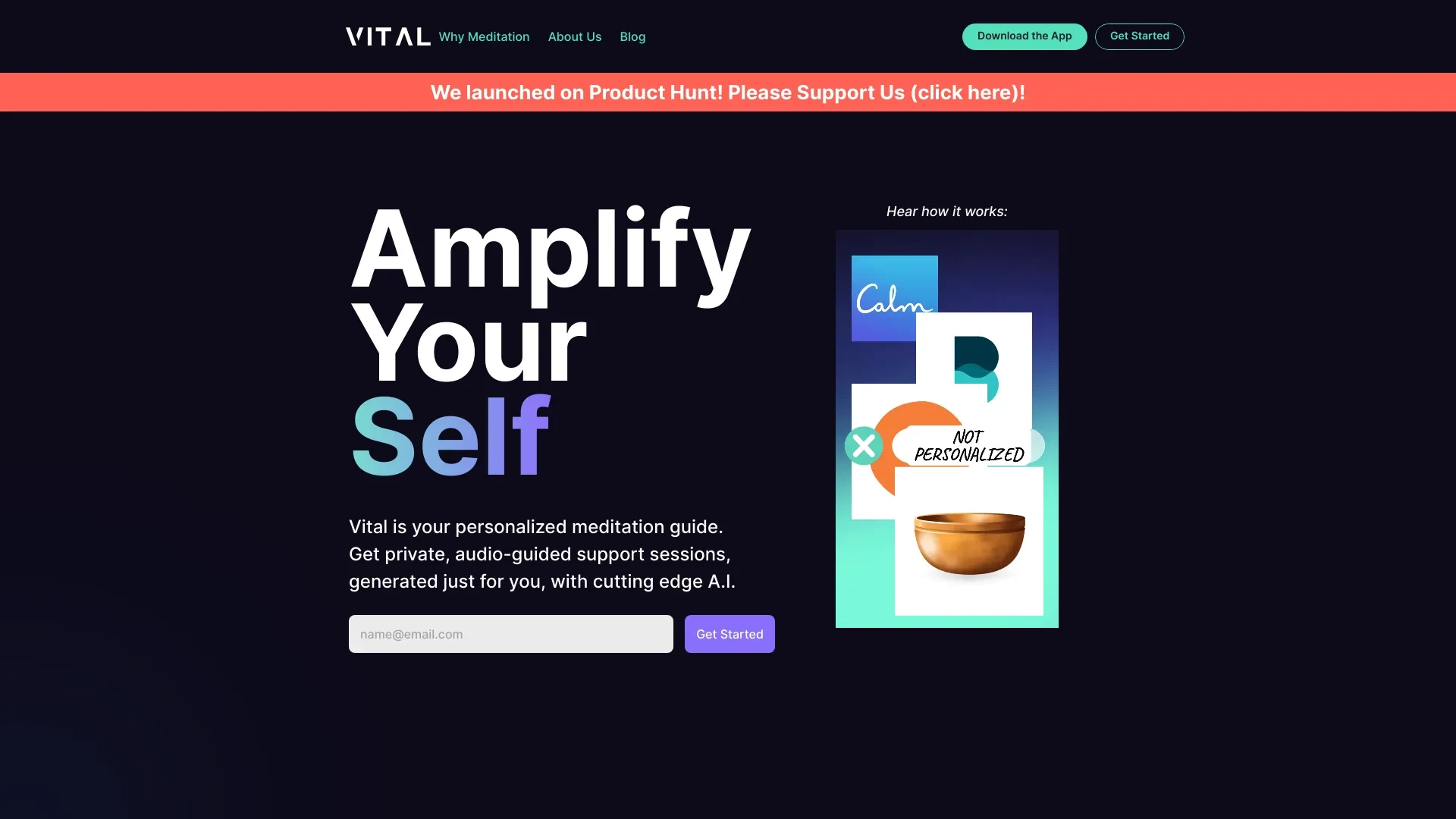 Vital website preview