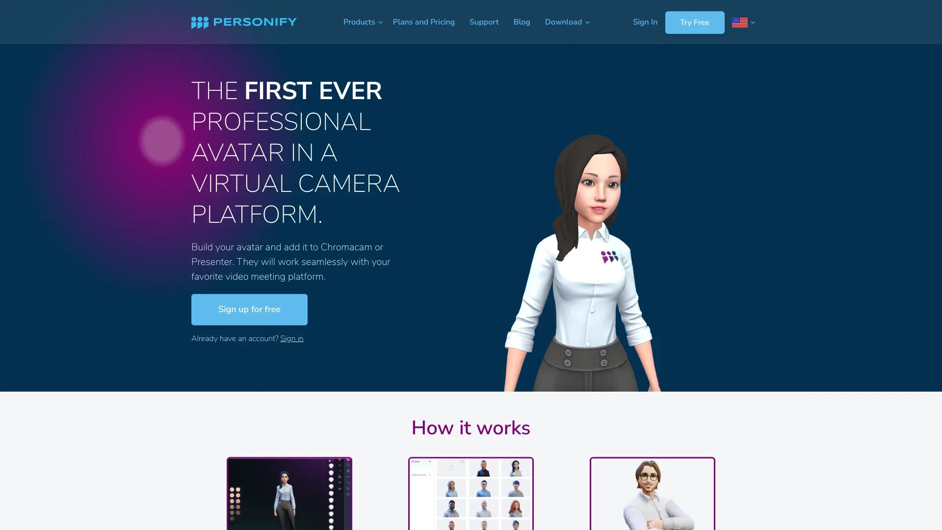 Personify website preview