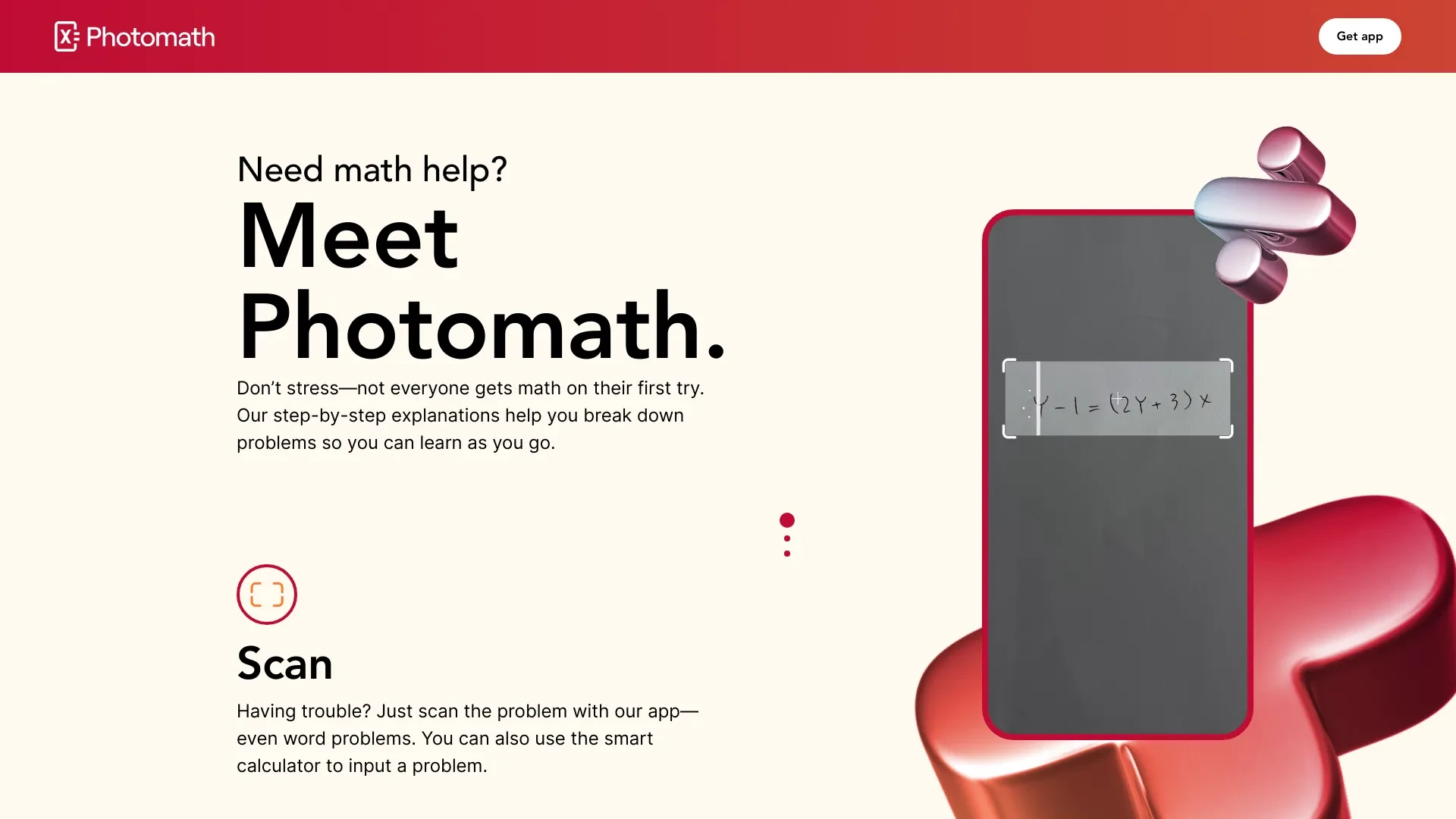 Photomath website preview