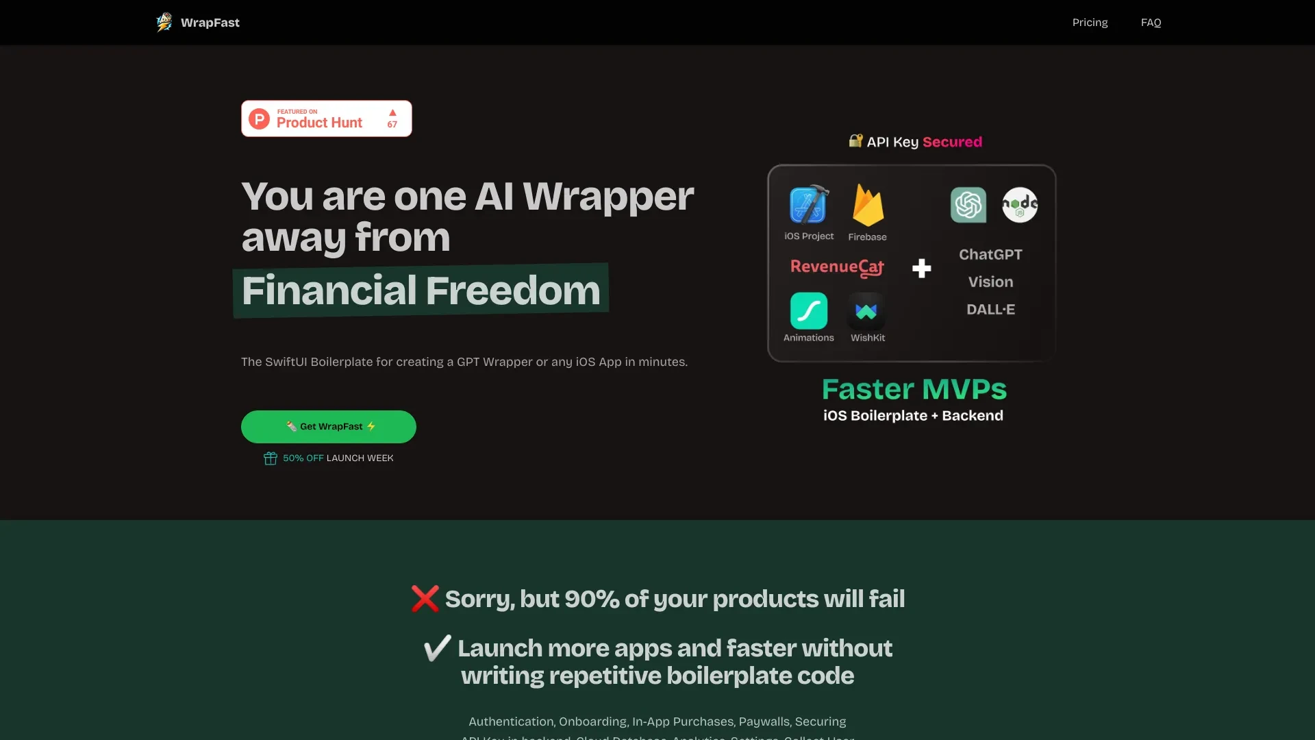 WrapFast website preview