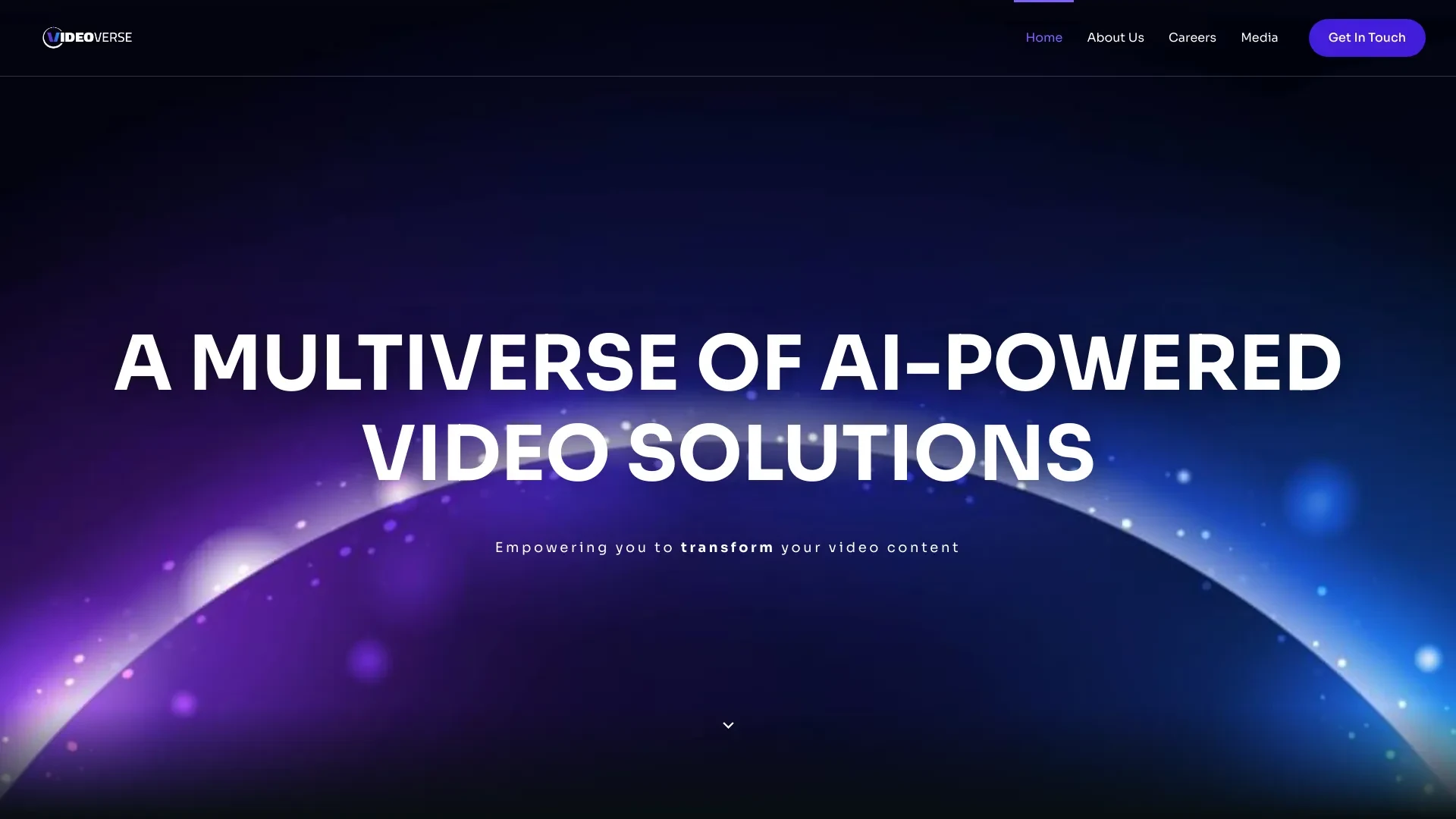 vverse – AI Powered Video Solutions Company website preview