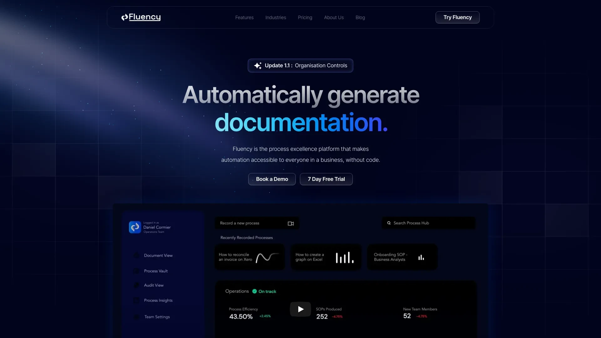 Fluency website preview