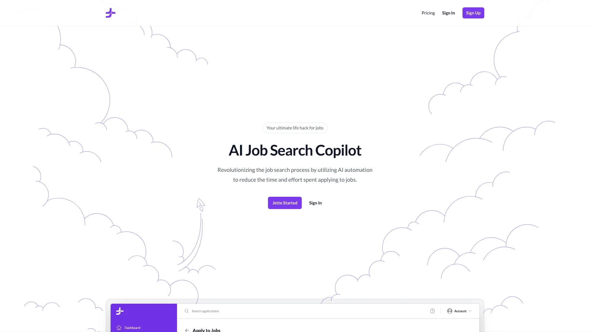 AI Job Search Copilot website preview