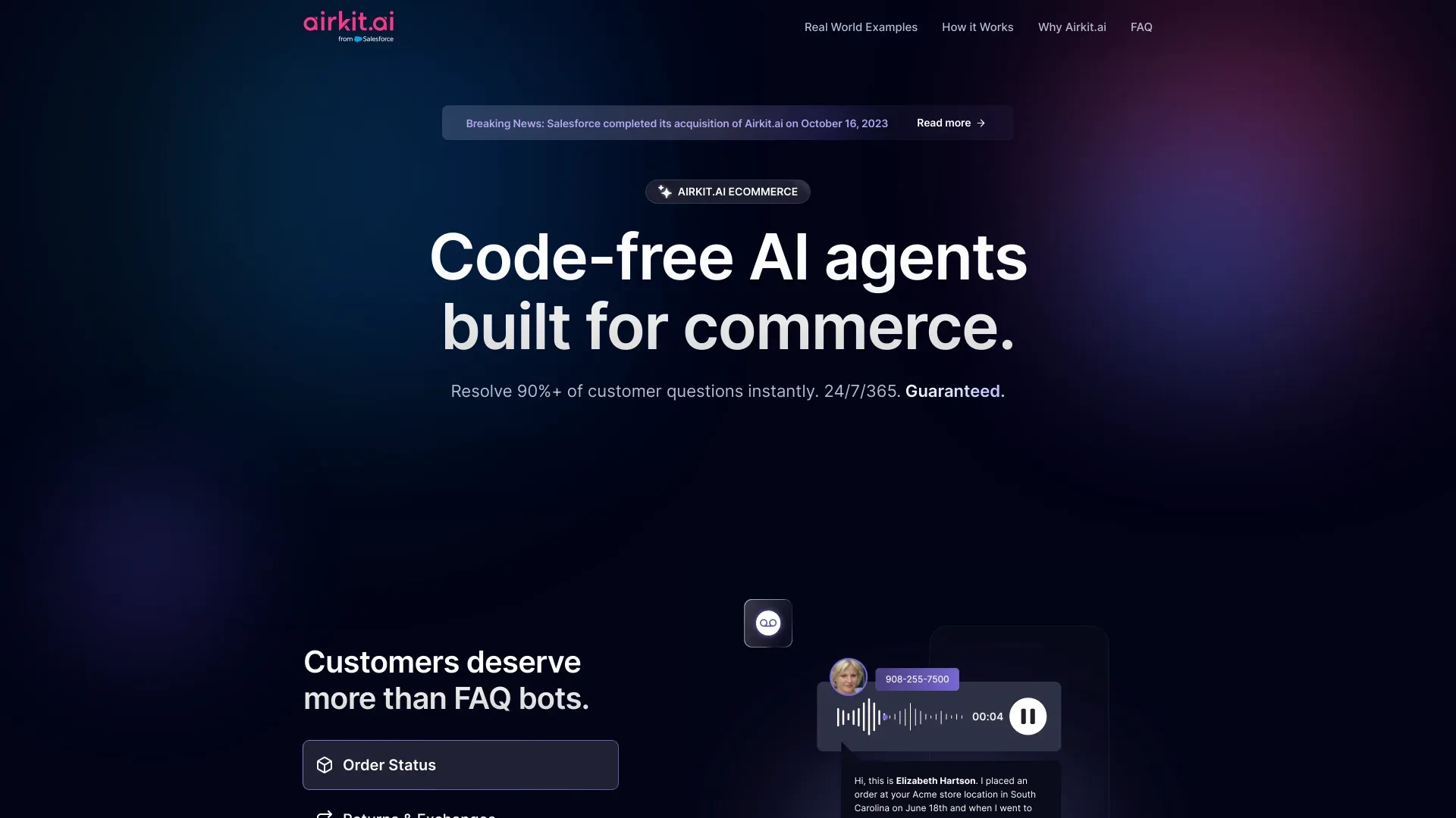 Airkit.ai eCommerce website preview