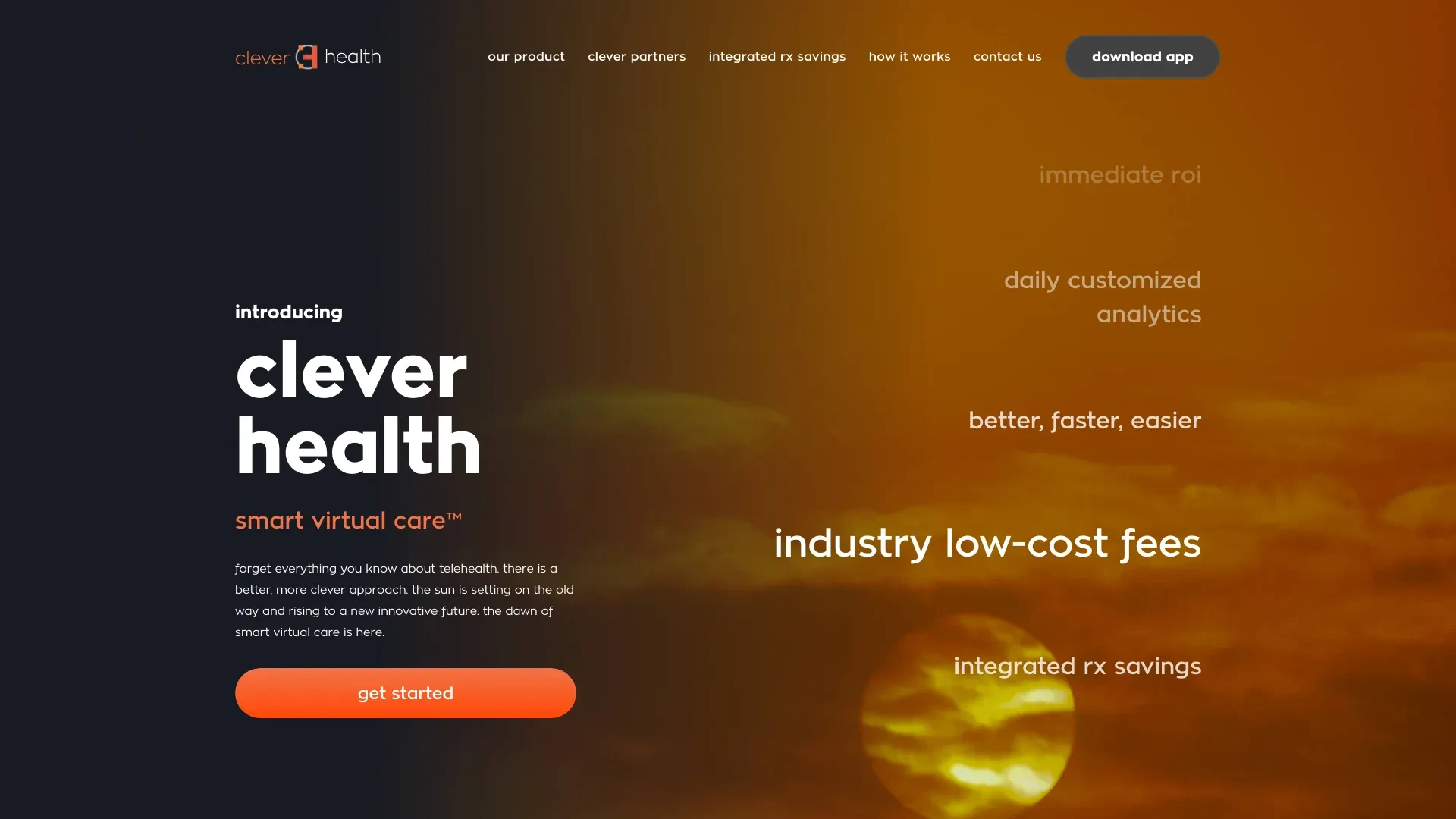 Clever Health website preview