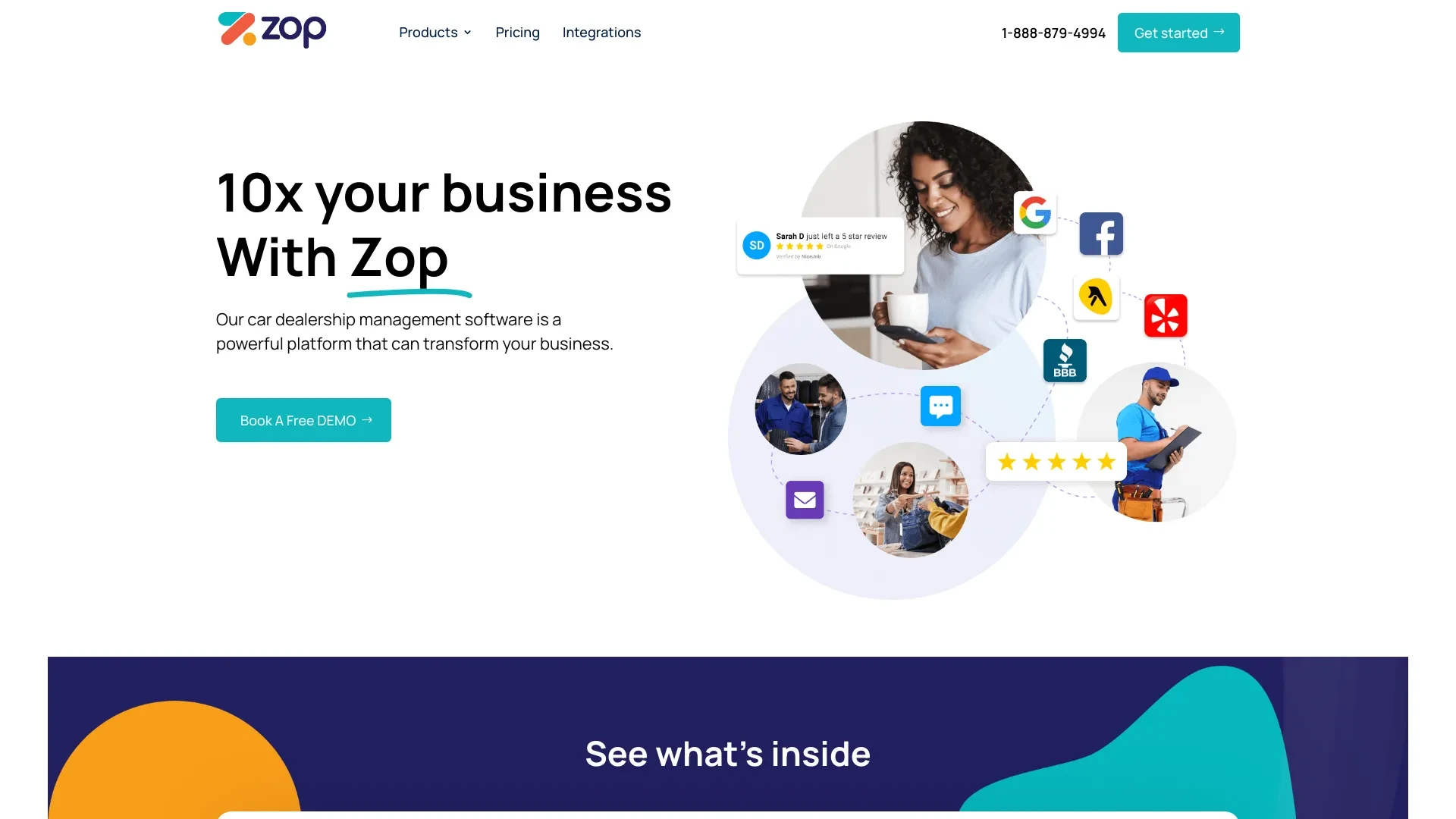 Zop Media website preview