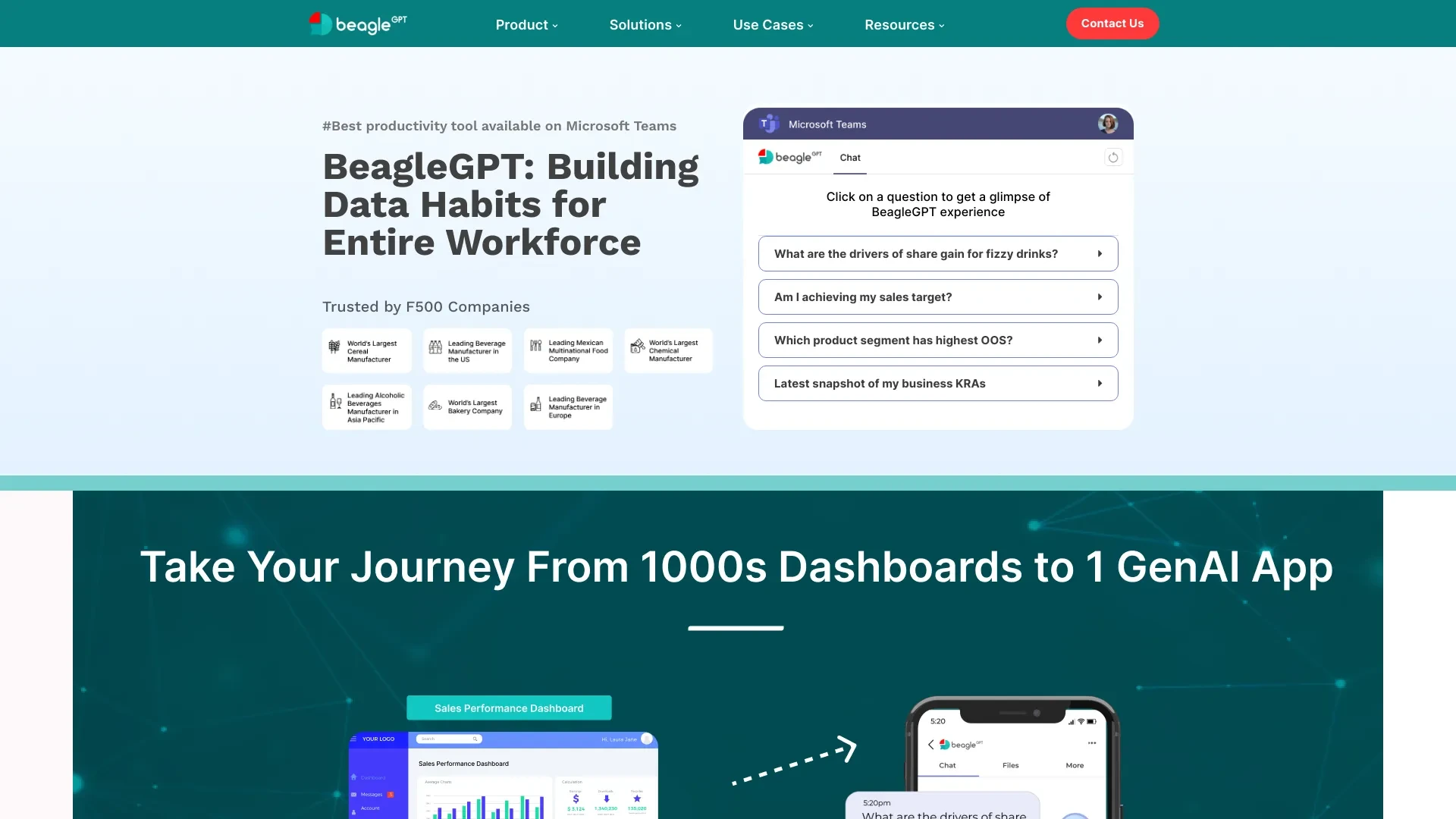 BeagleGPT website preview