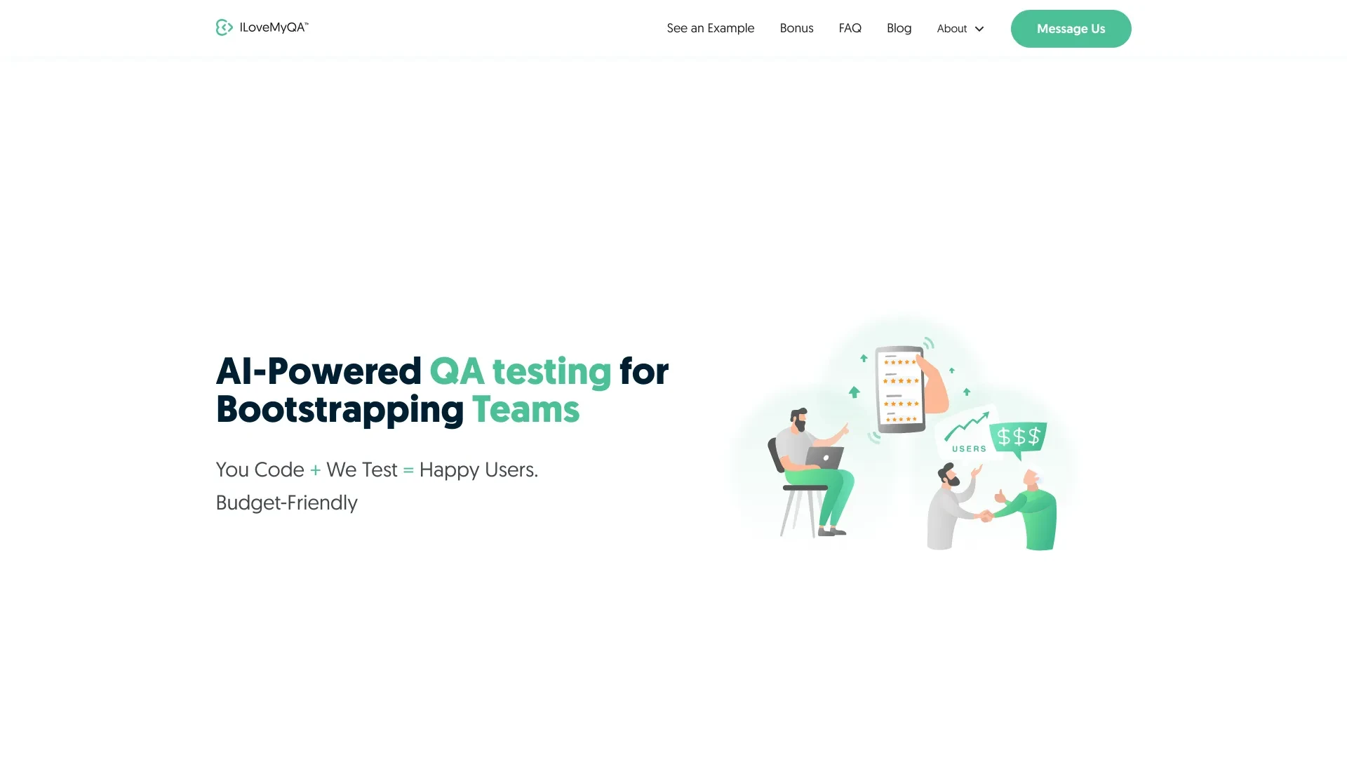 ILoveMyQA website preview