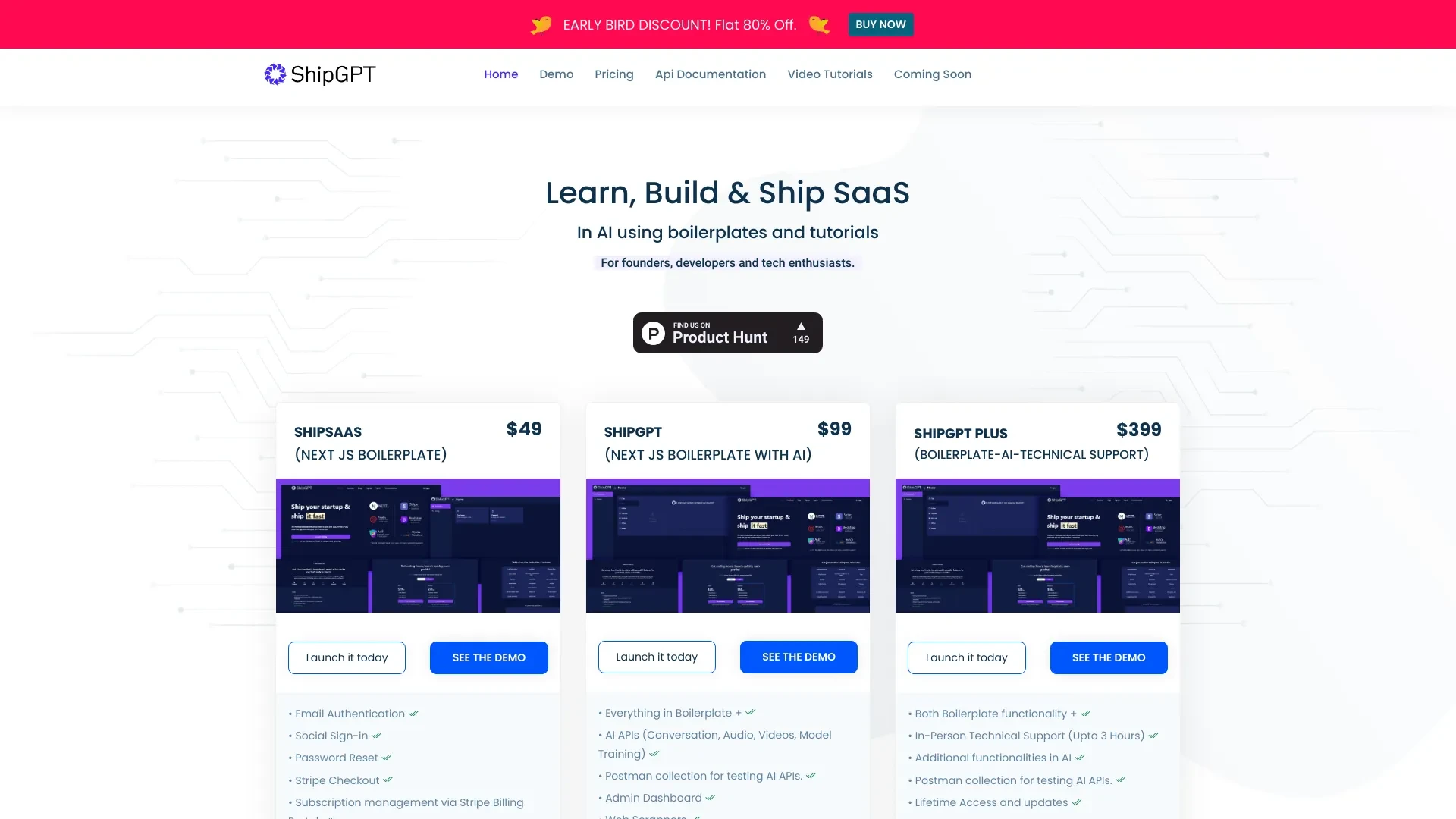 ShipGPT website preview