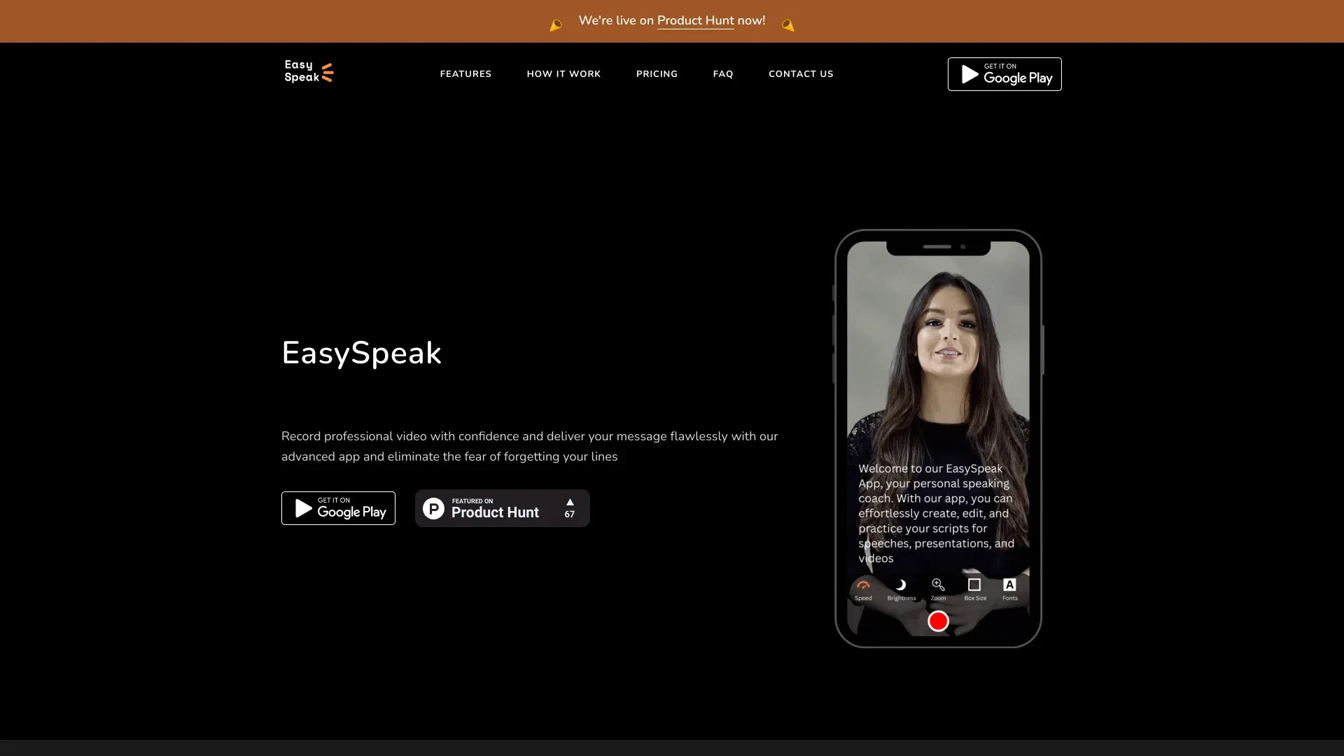 EasySpeak website preview