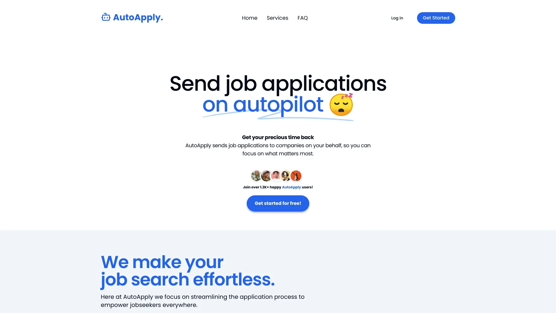 AutoApply website preview