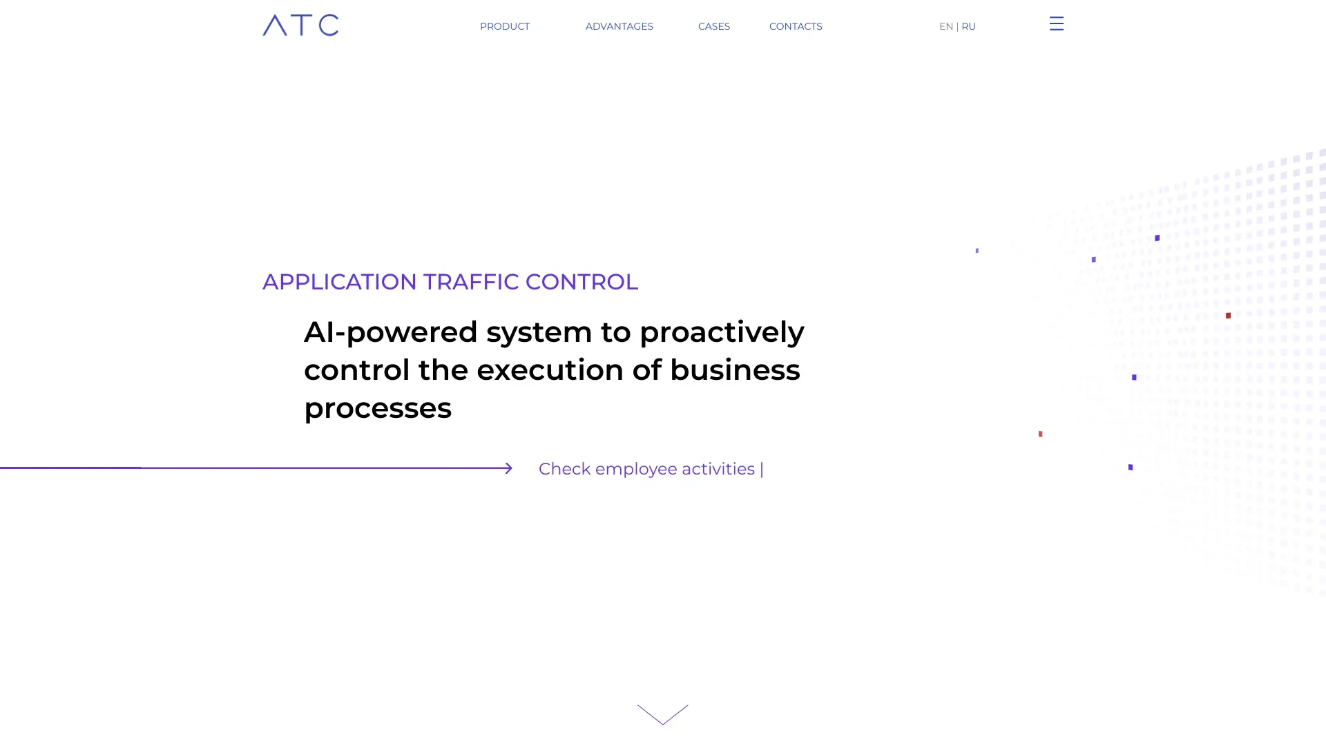 Application Traffic Control website preview