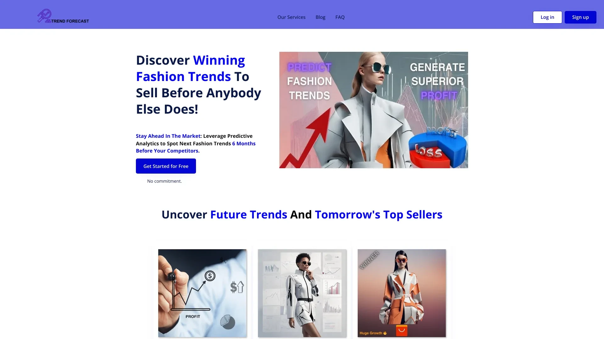 Trend Forecast website preview