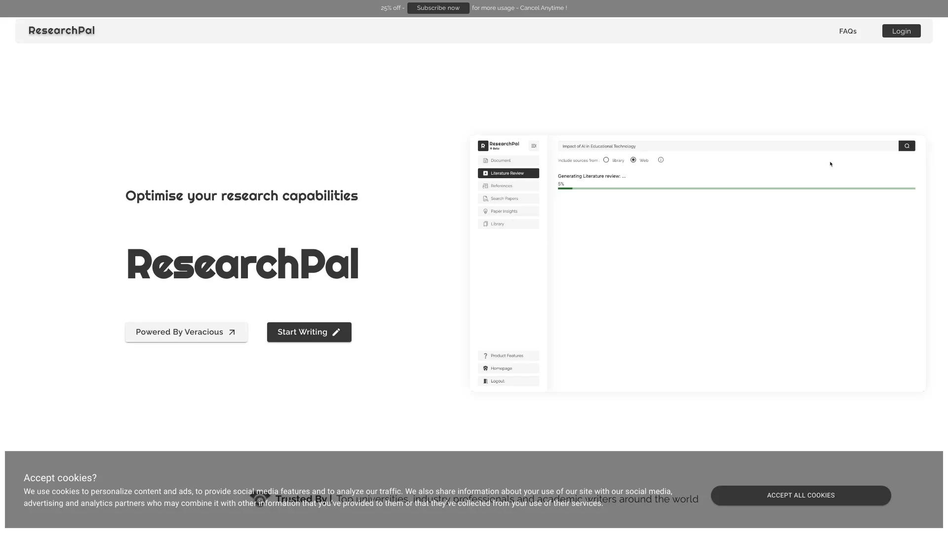 ResearchPal website preview