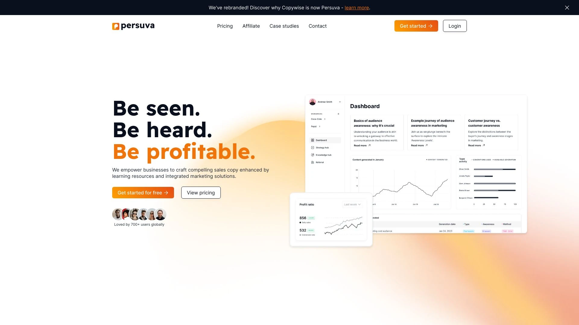 Persuva website preview