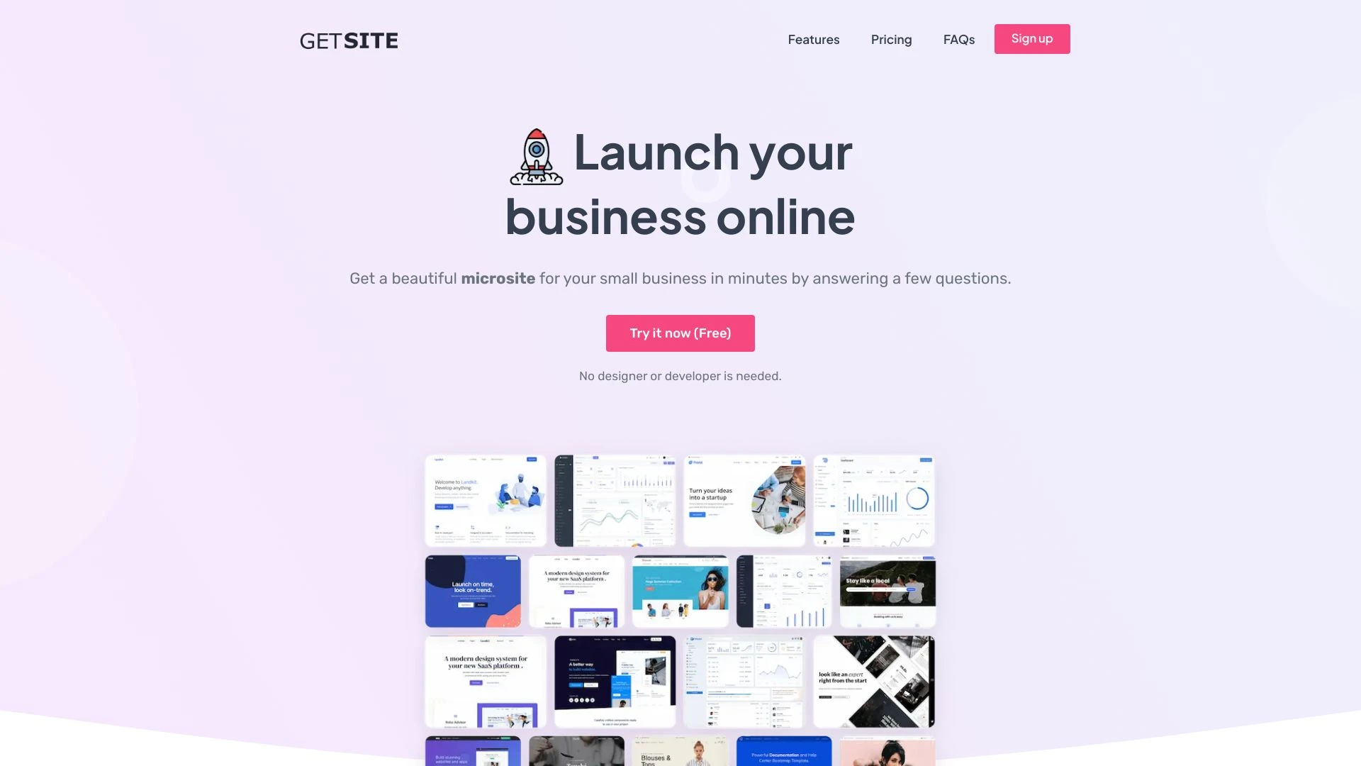 GetSite website preview