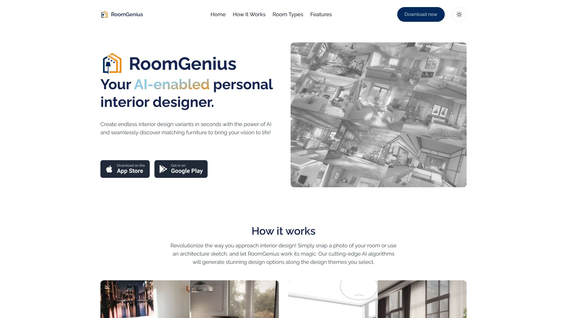 RoomGenius website preview