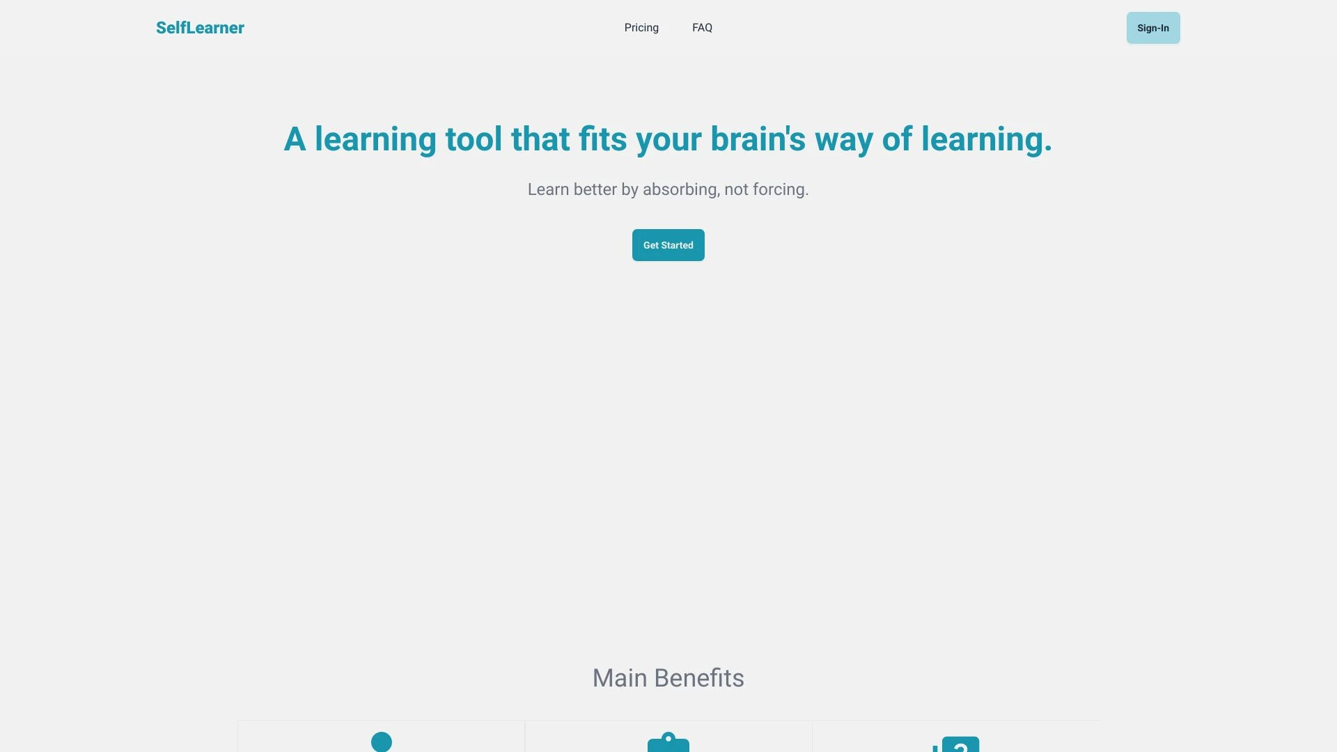 SelfLearner website preview