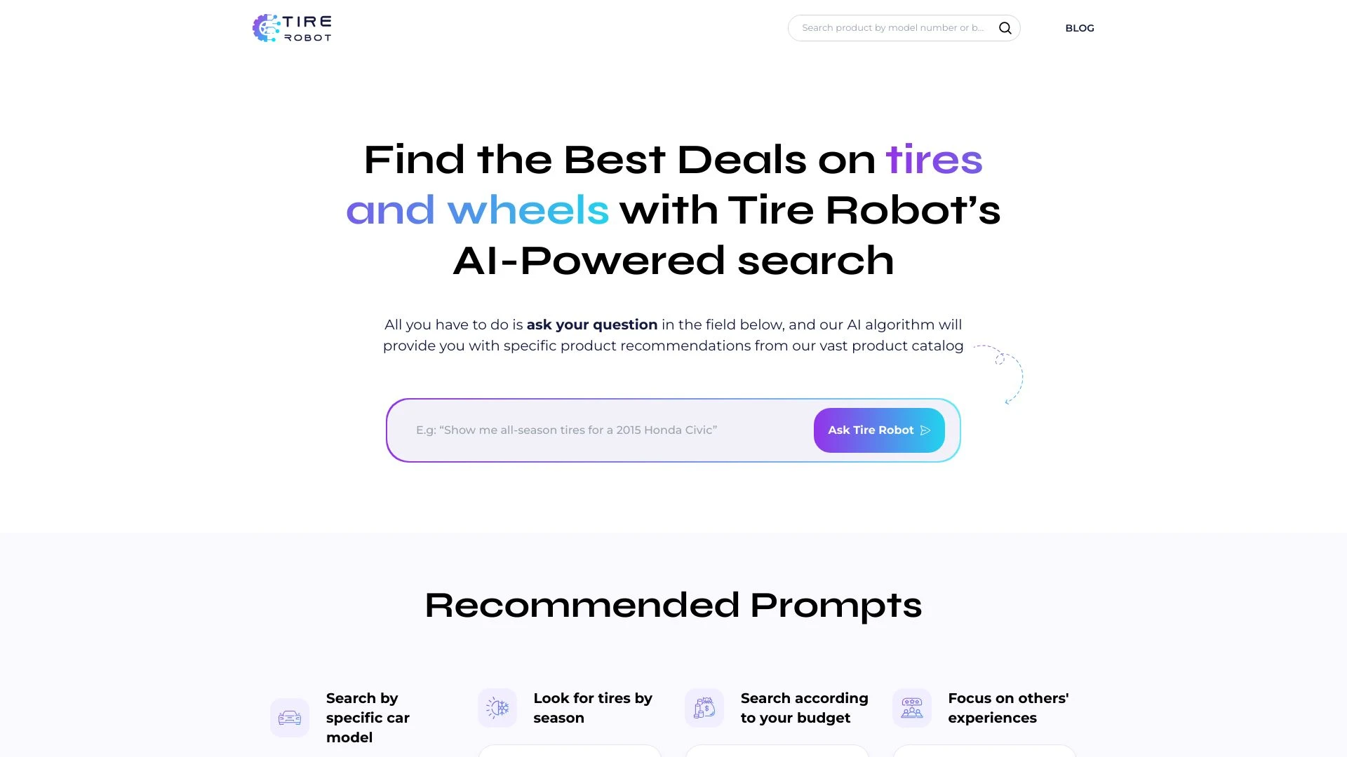 Tire Robot website preview