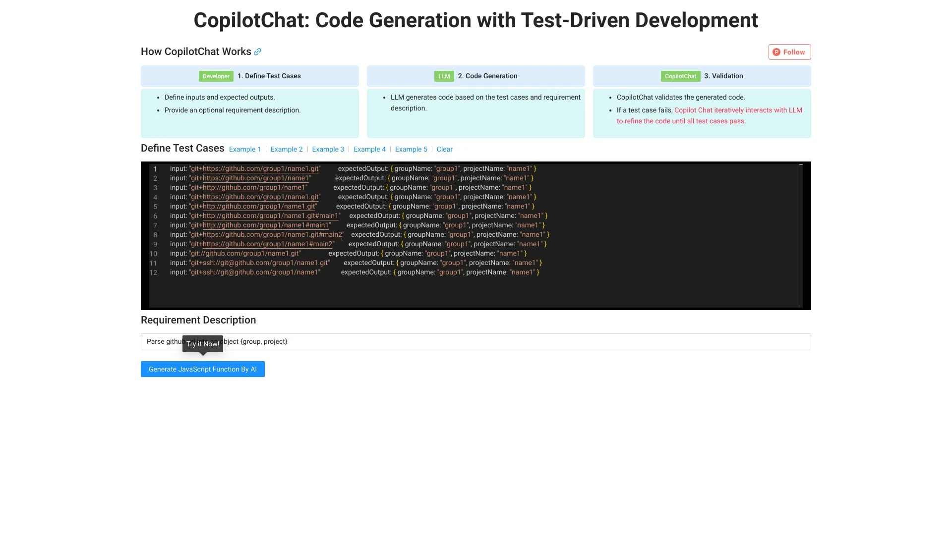 CopilotChat website preview