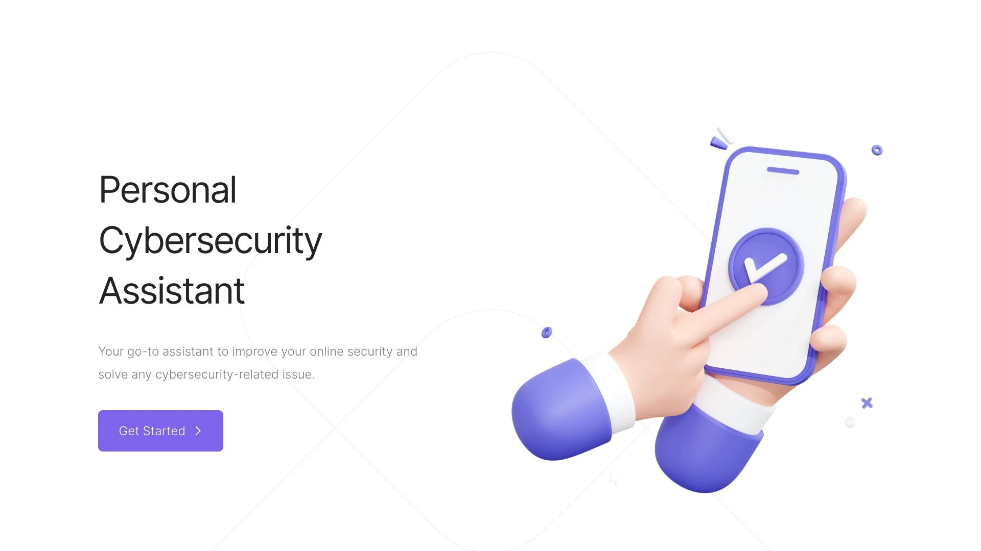 Personal Cybersecurity Assistant website preview