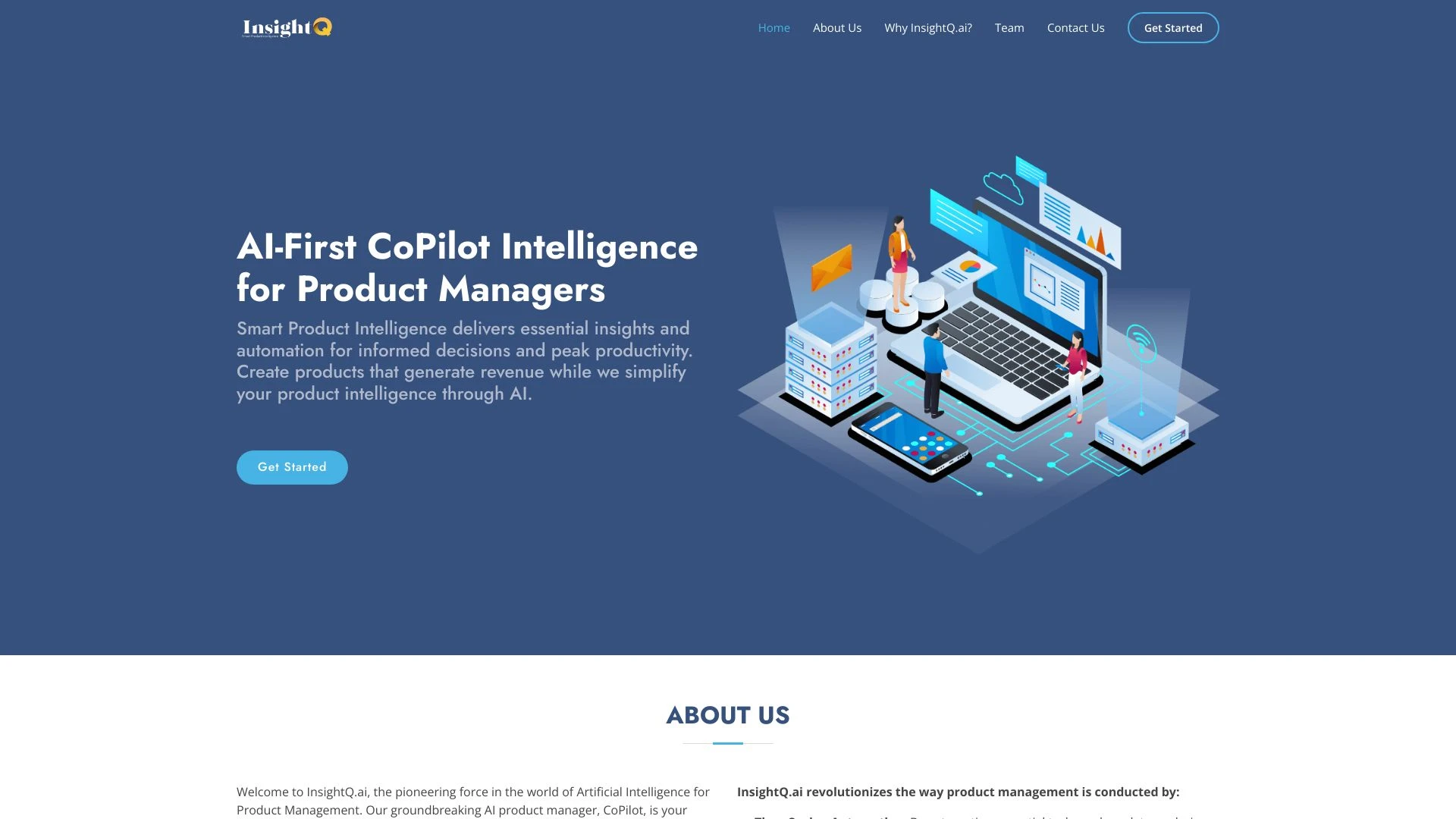 InsightQ.ai website preview