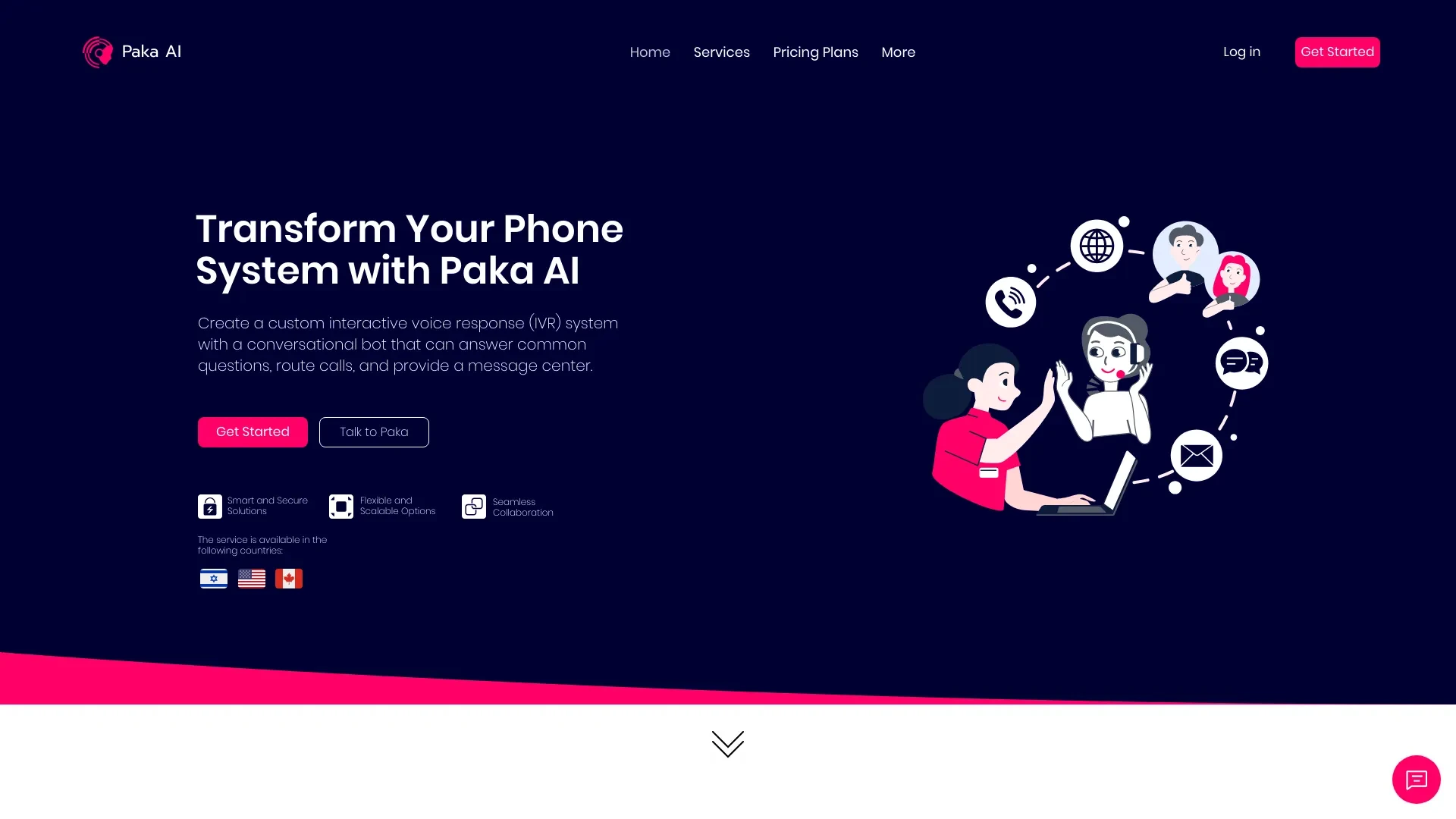 Paka AI website preview