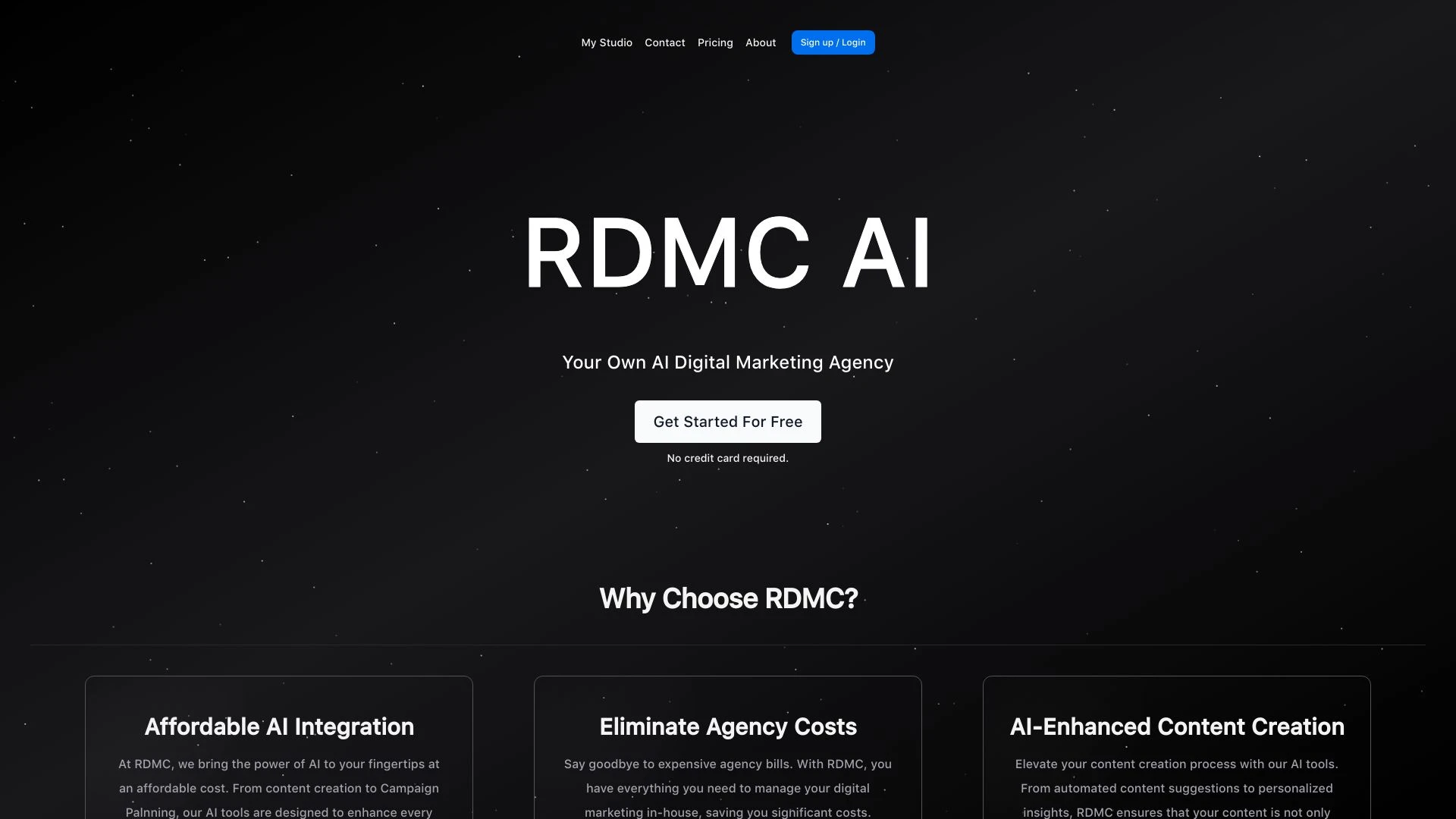 RDMC AI website preview