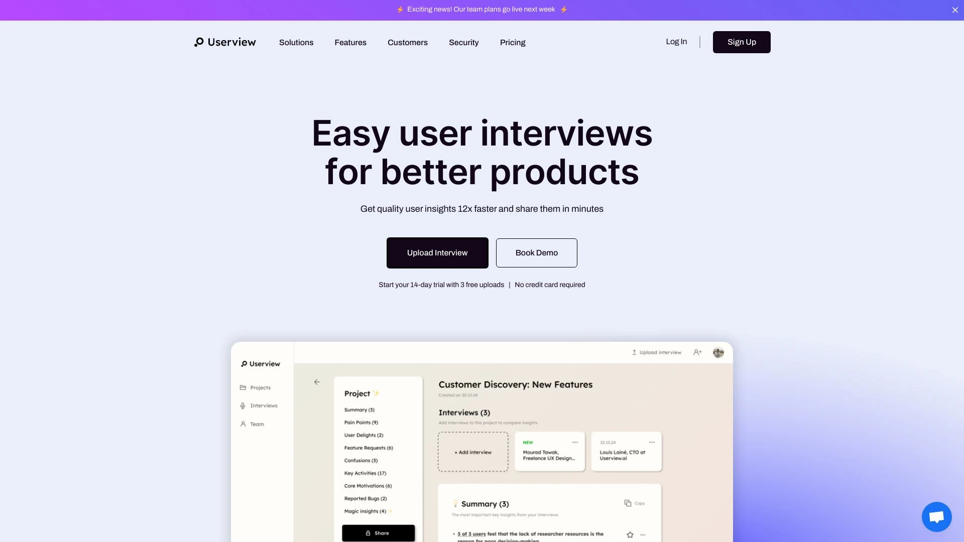 Userview website preview