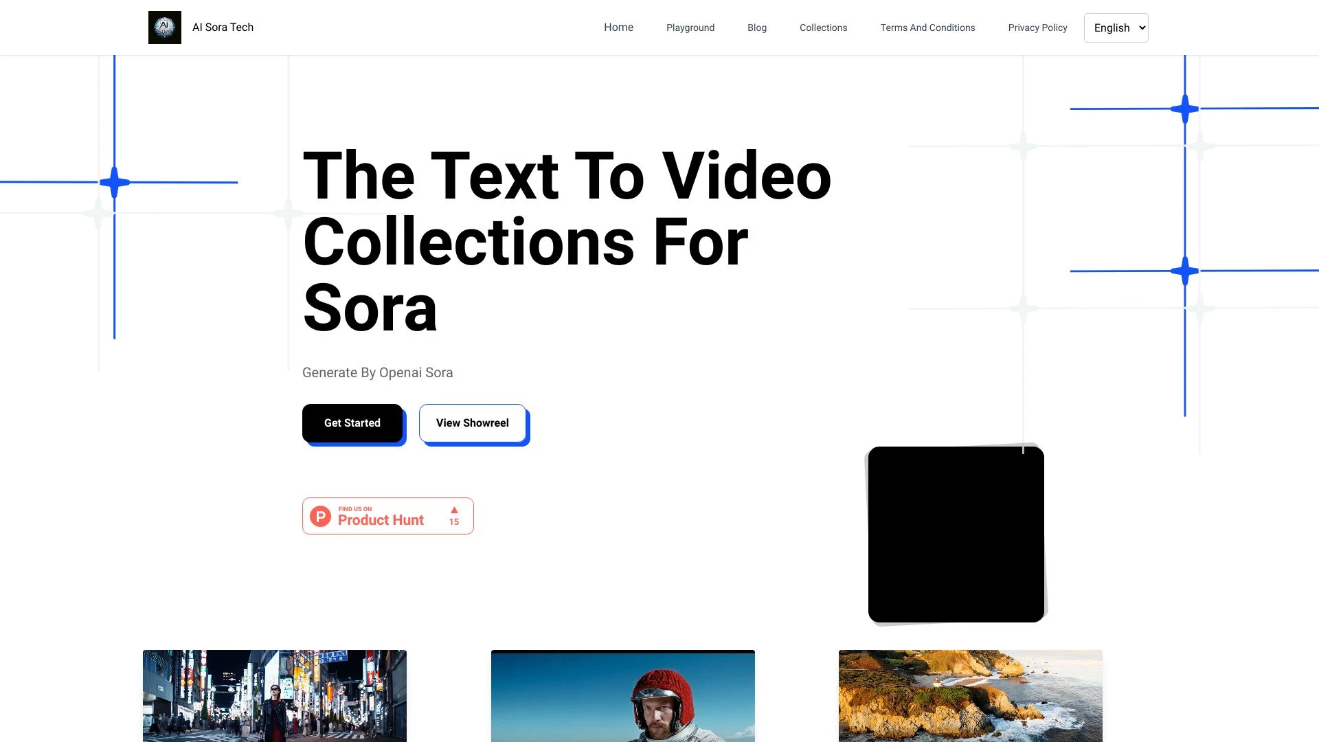 AI Sora Tech website preview