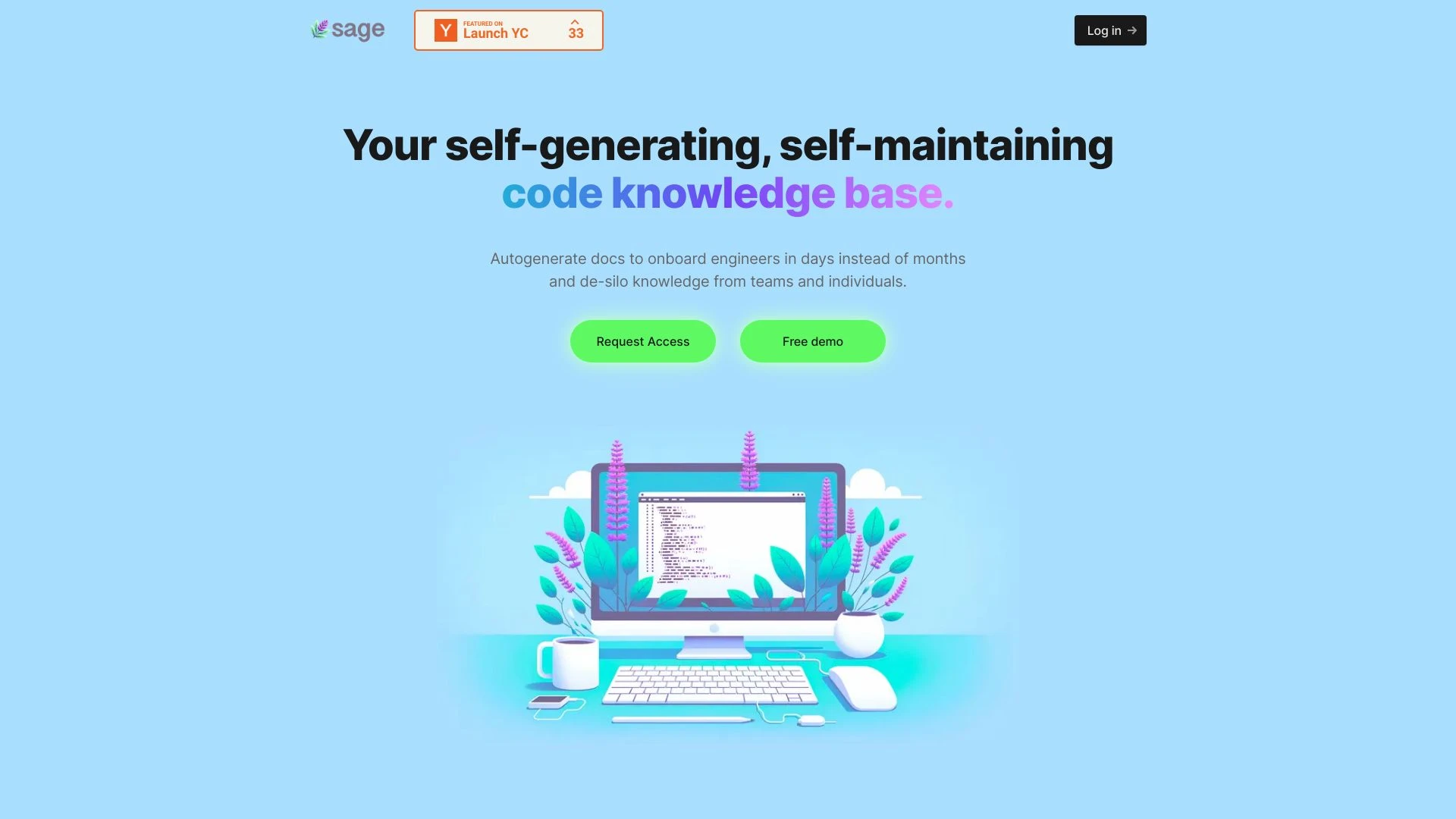 Sage AI website preview