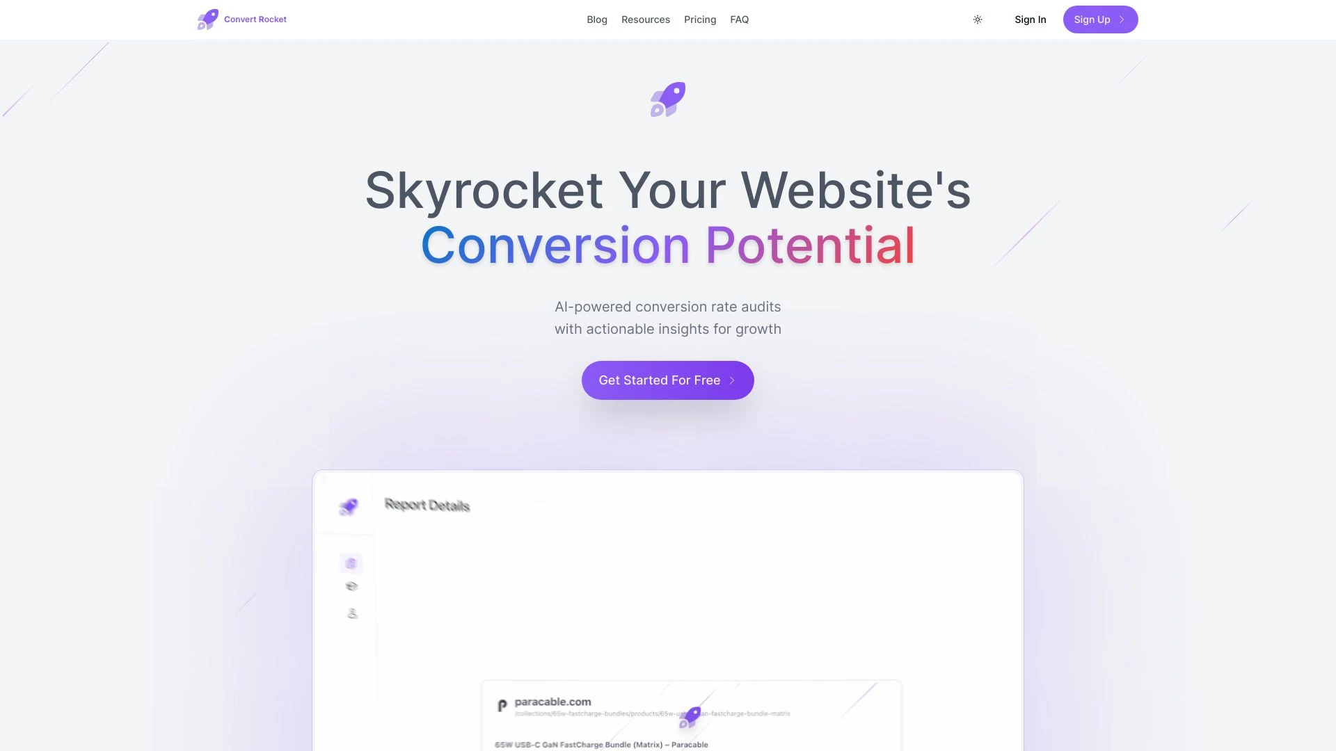 ConvertRocket.ai website preview