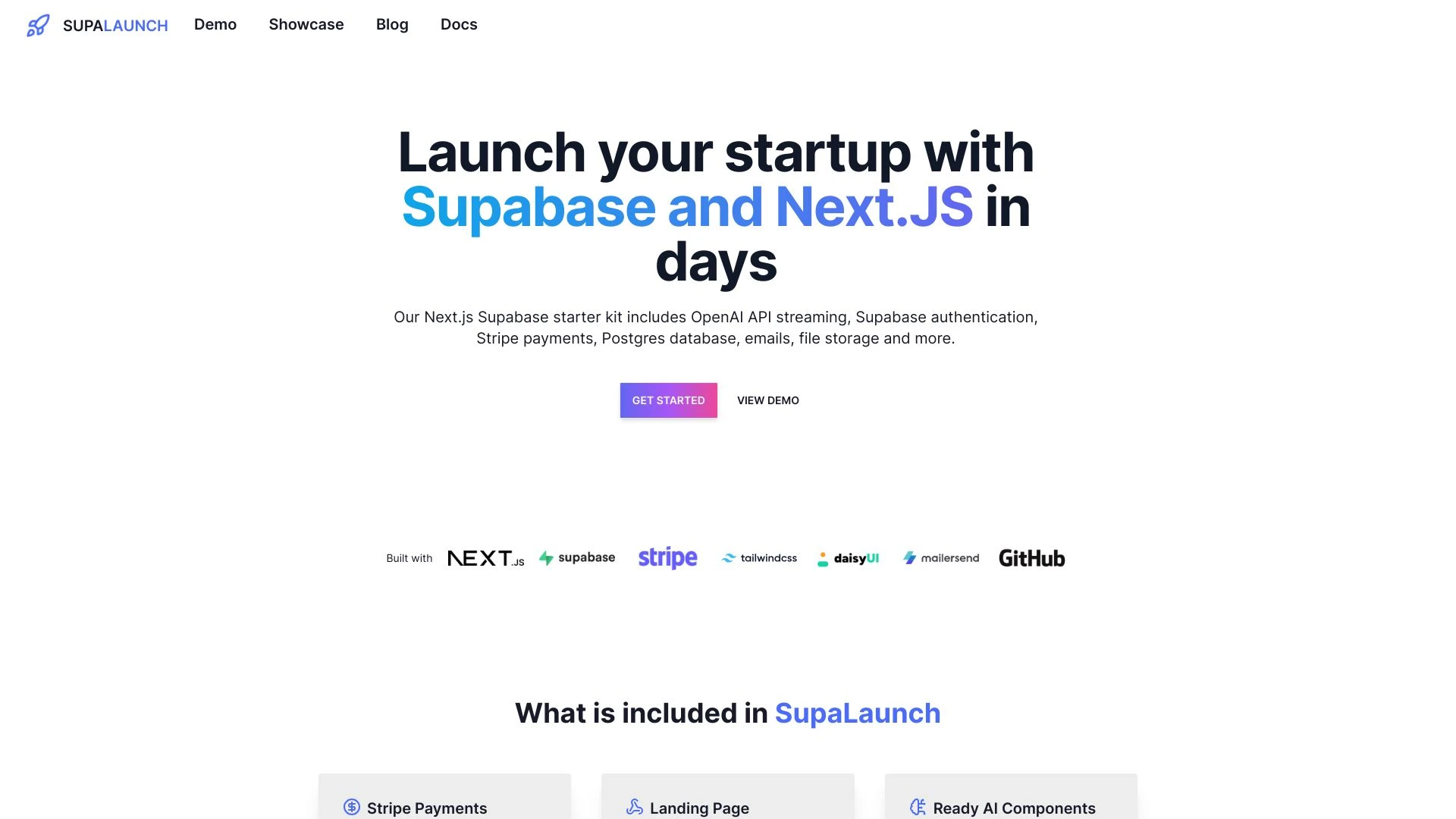 SupaLaunch website preview