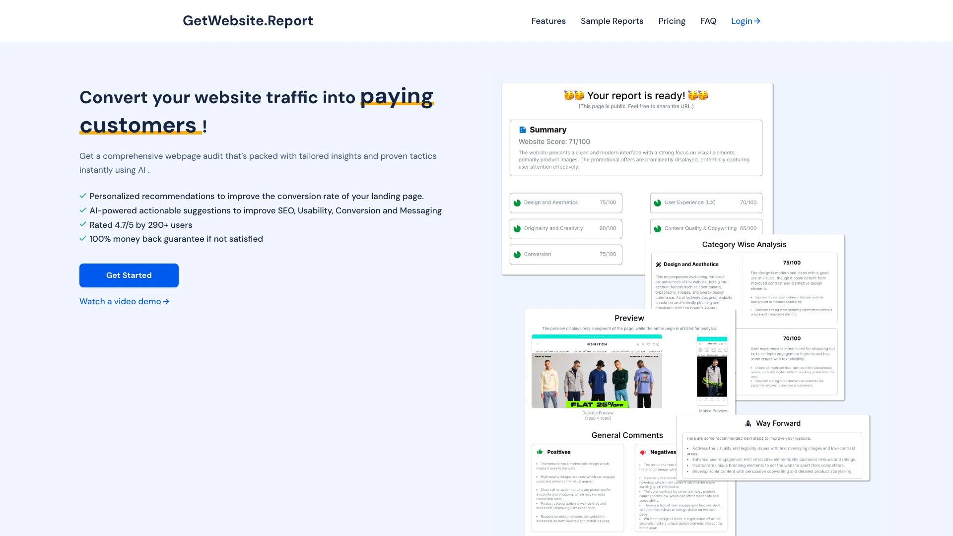 GetWebsite.Report website preview