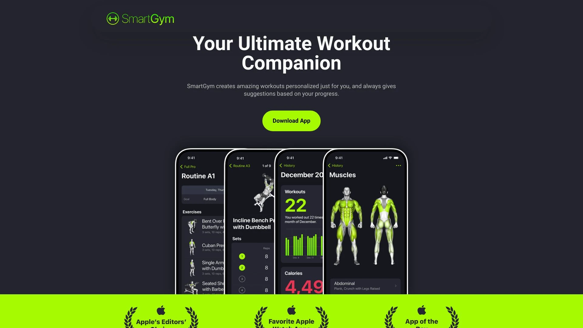 SmartGym website preview