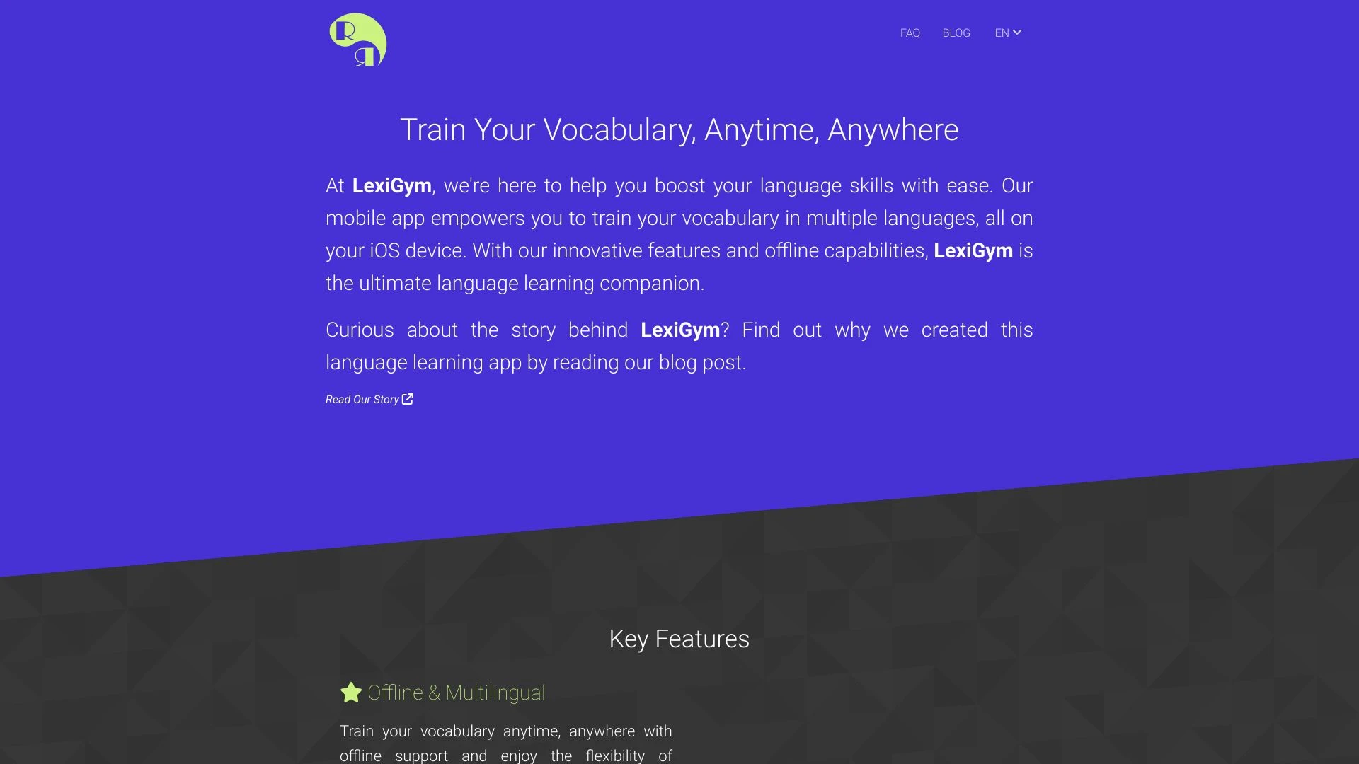 LexiGym website preview