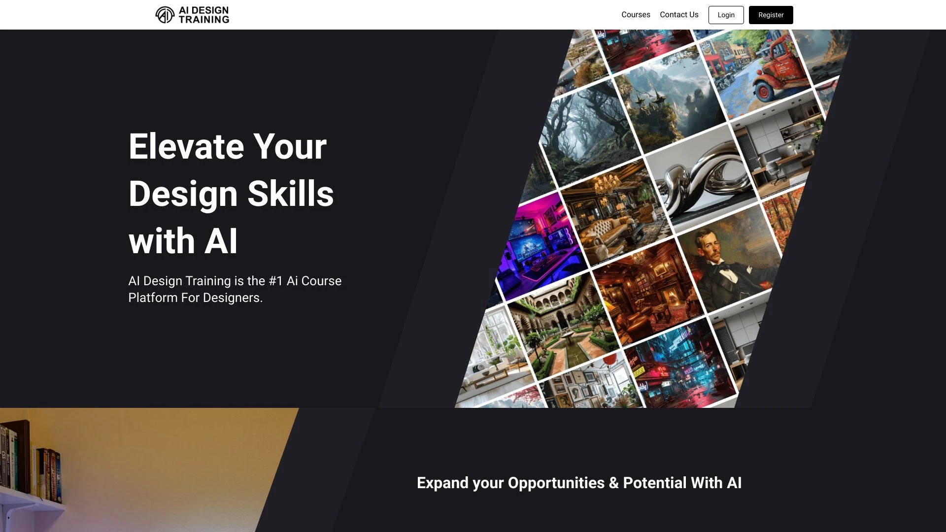 AI Design Training website preview