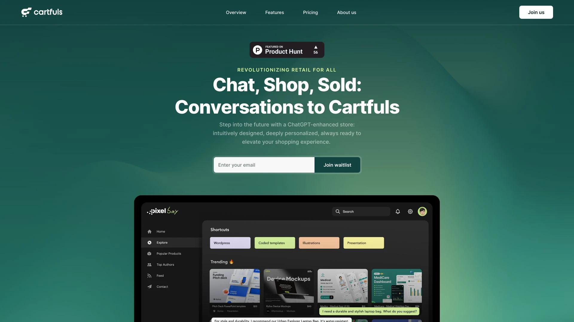 Cartfuls website preview