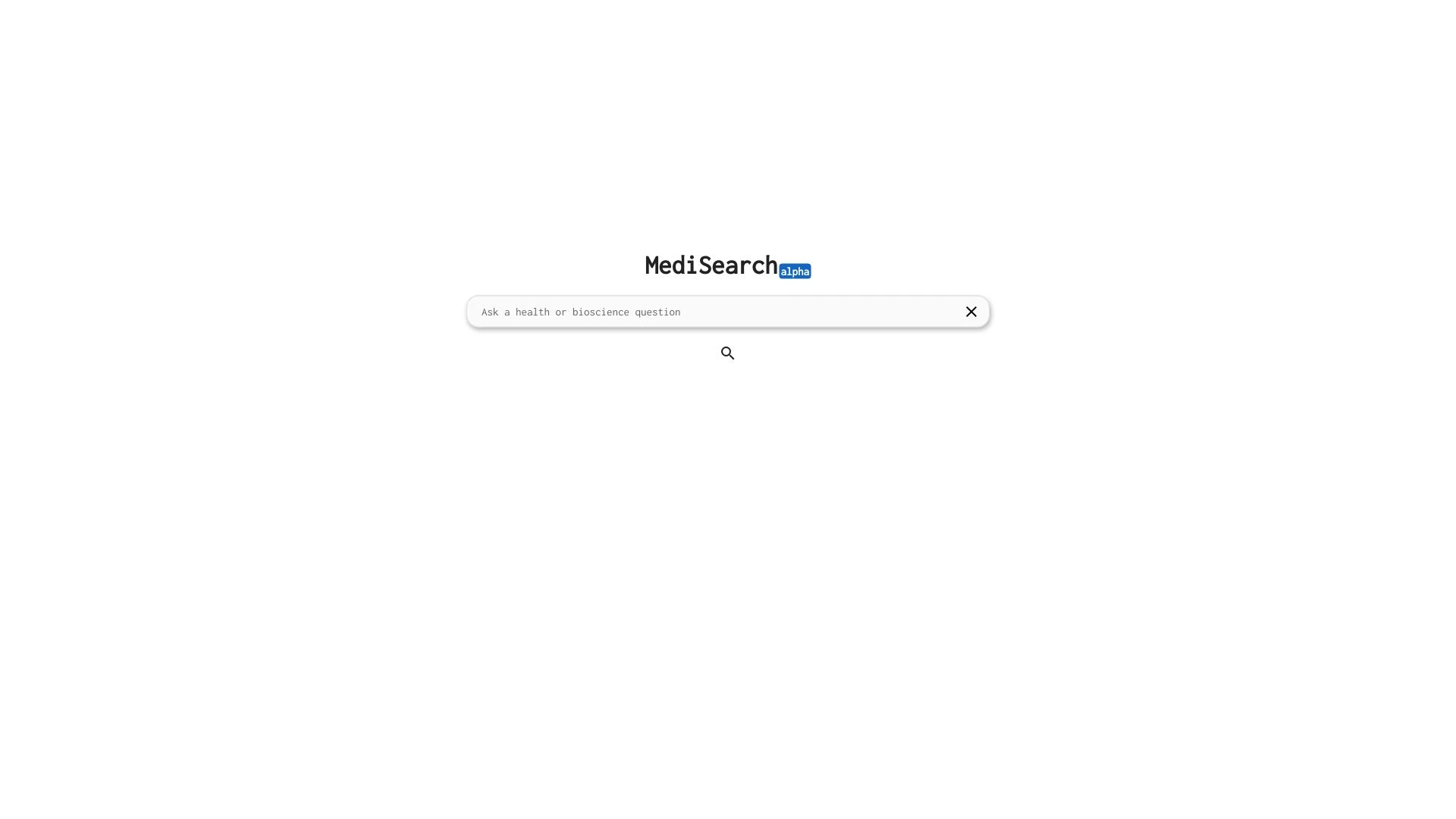 MediSearch website preview