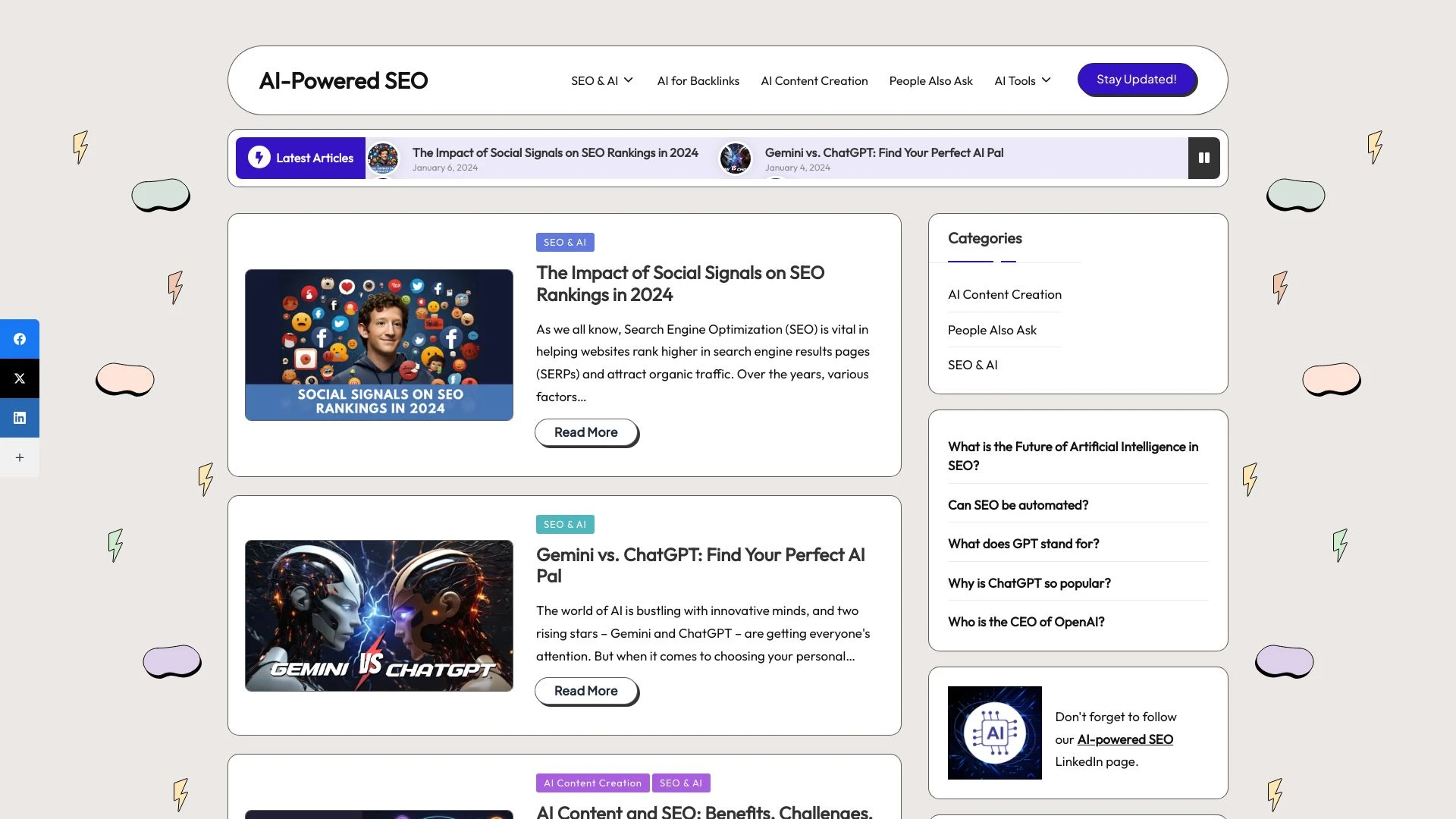 AI-Powered SEO website preview