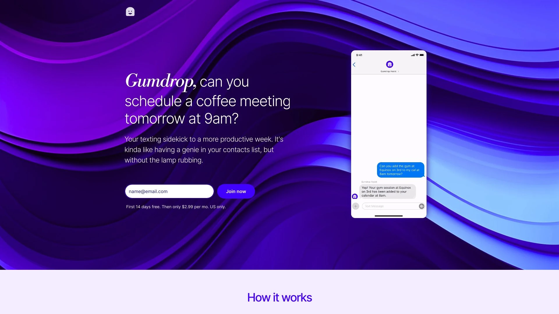 Gumdrop website preview