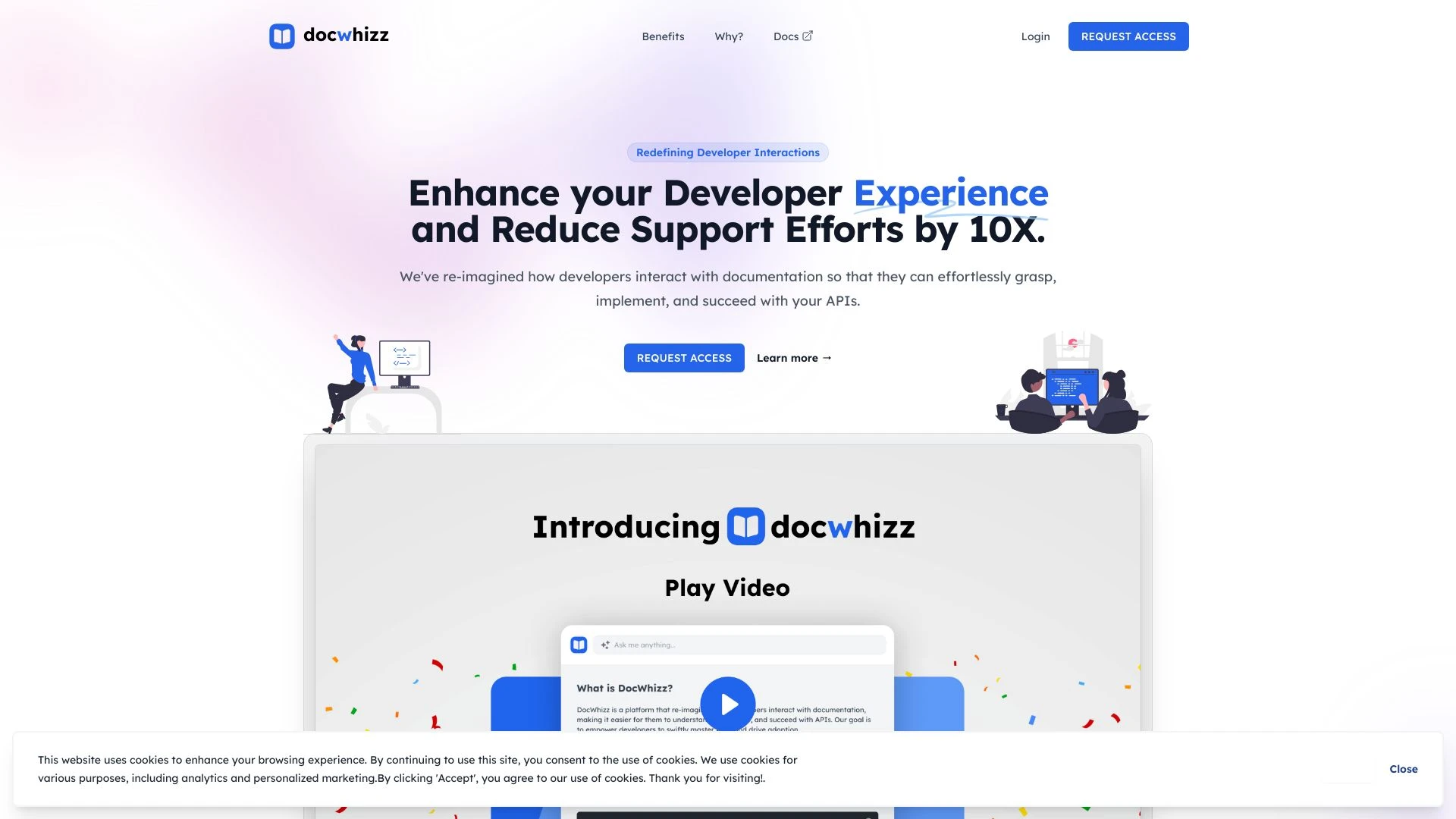 DocWhizz website preview