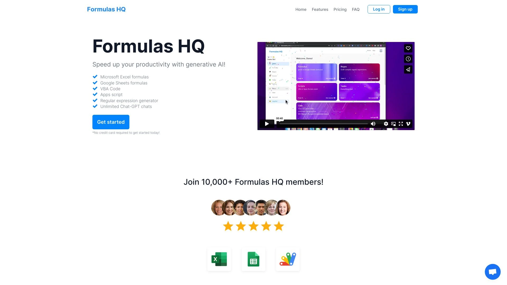 Formulas HQ website preview