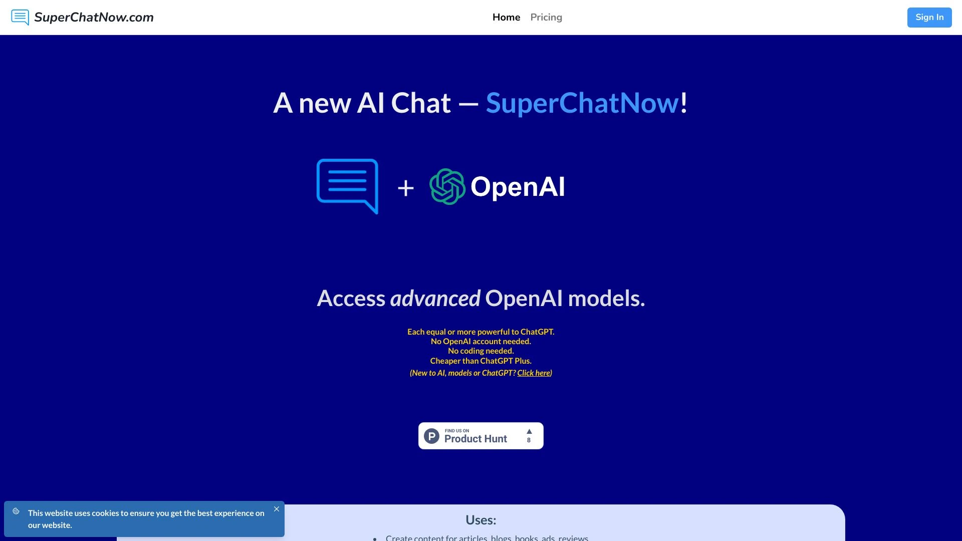 SuperChatNow.com website preview